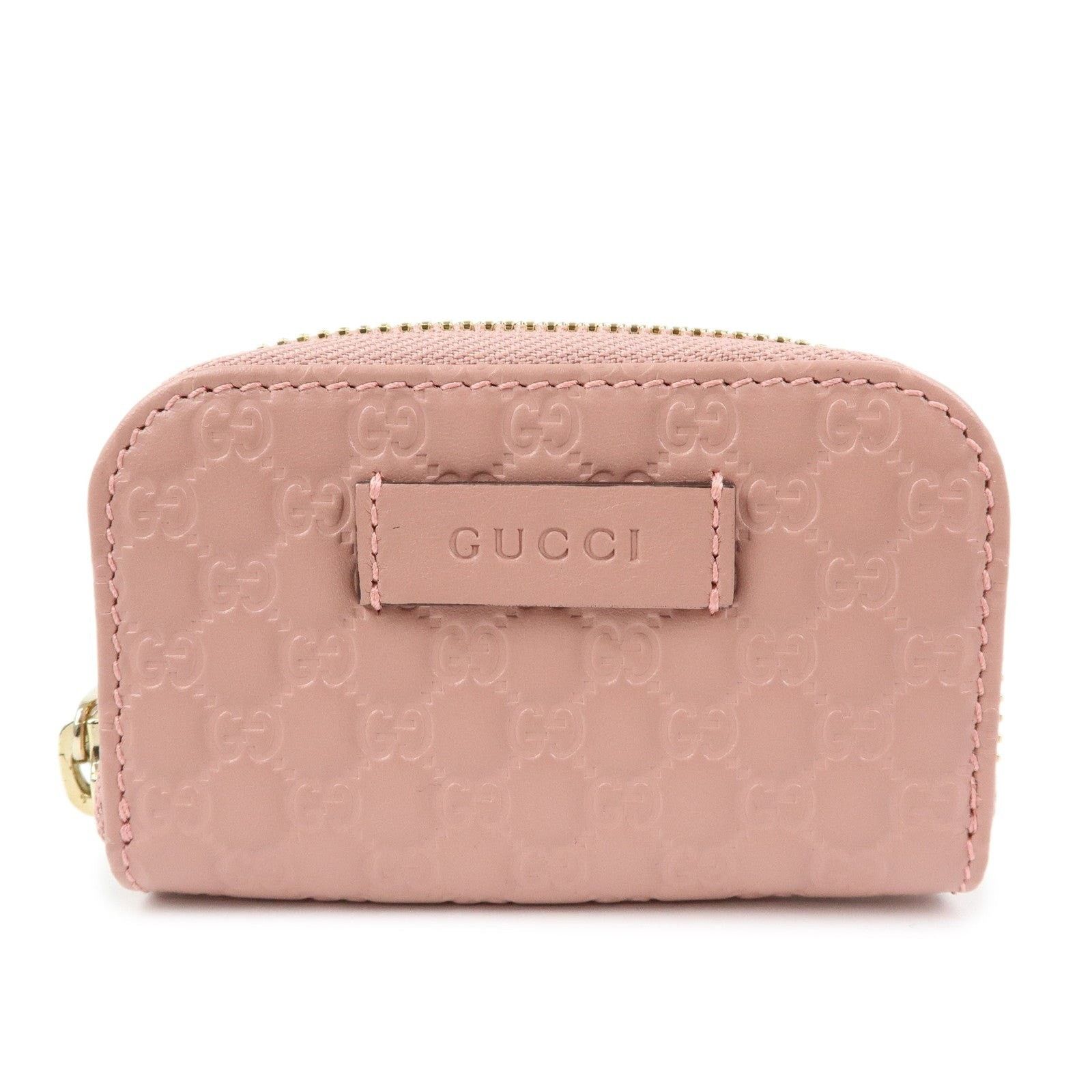 Gucci Gucci Microguccissima Leather Coin Purse Pink Size ONE SIZE - 1 Thumbnail