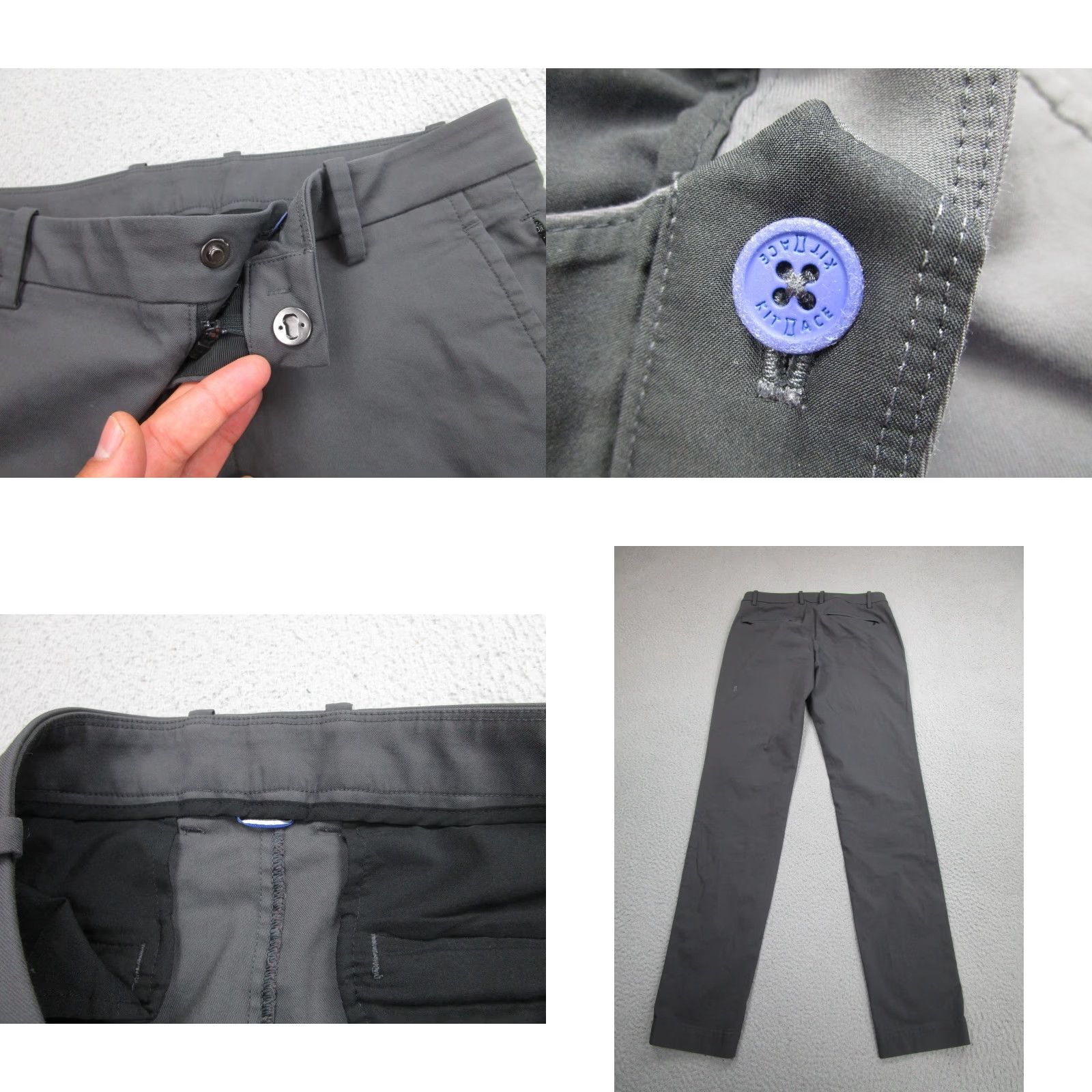 Vintage Kitace Pants Mens 33x32 Performance Stretch Slim Fit Chino Modern Pocket Size US 32 / EU 48 - 8 Thumbnail