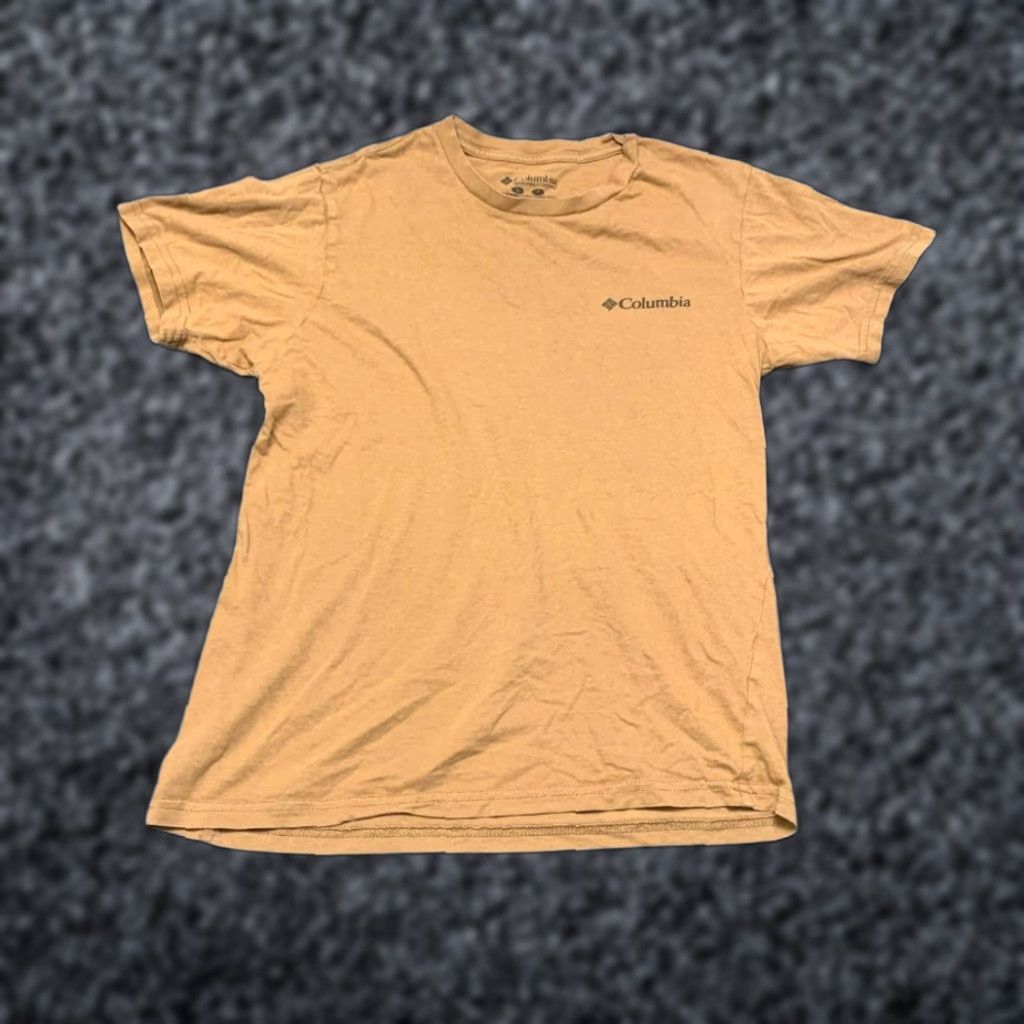 Logo 7 Columbia T-Shirt Mens Small Brown Cotton Graphic Print Logo Casual Outdoor Club Size US M / EU 48-50 / 2 - 1 Thumbnail