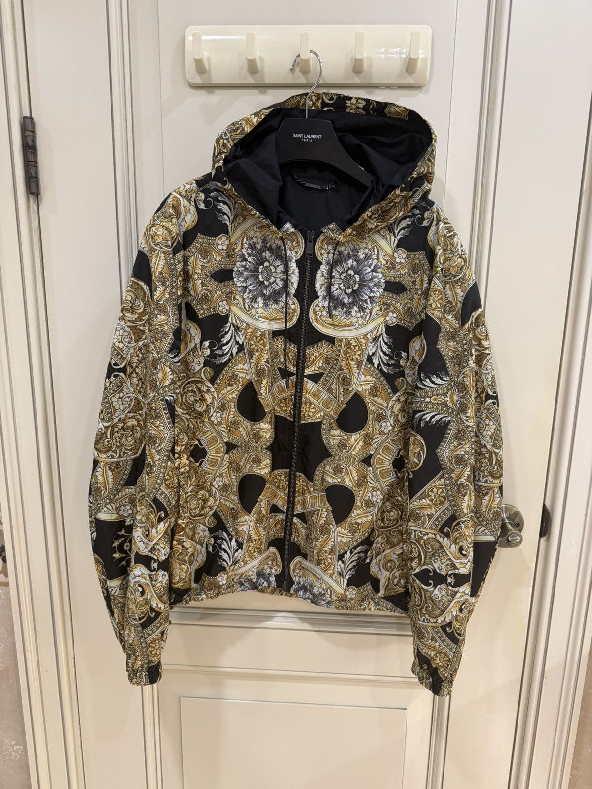 Versace Baroque print hooded jacket size48 Size US M / EU 48-50 / 2 - 2 Thumbnail