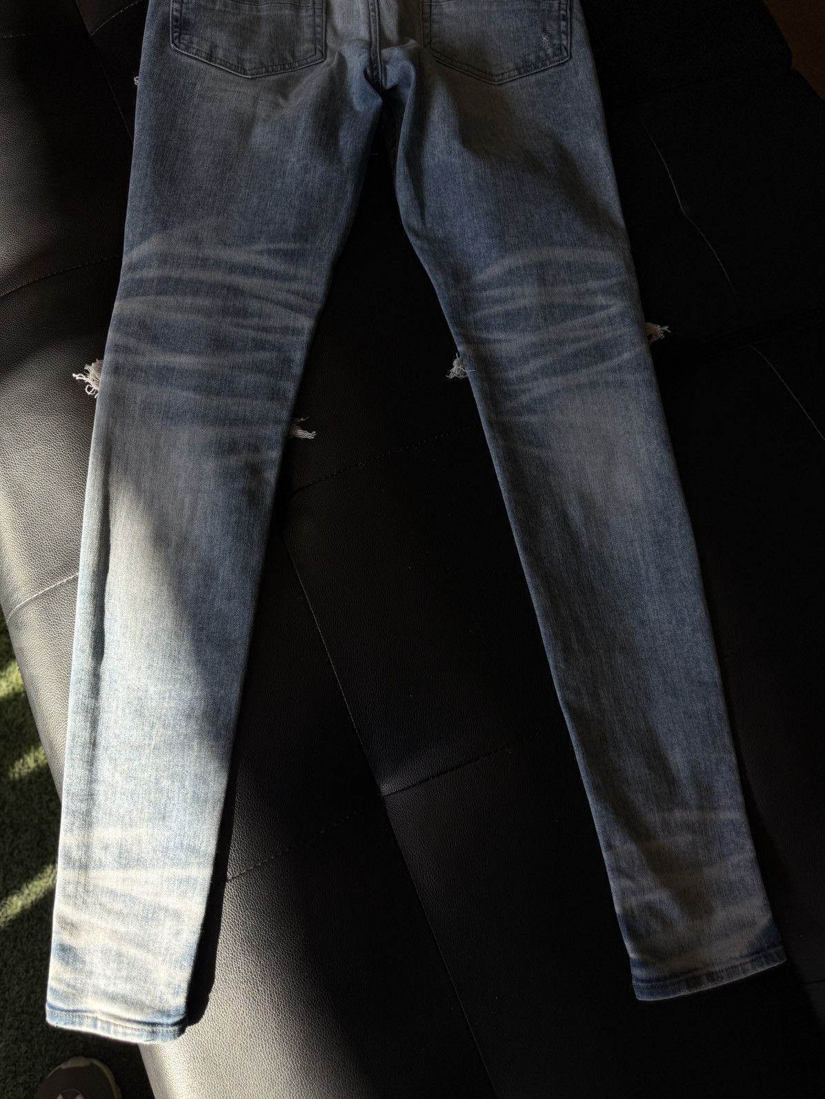 Amiri Amiri Blue Jeans Black Bandanna Patch Size 31 Flawless 🧼 Size US 31 - 13 Thumbnail