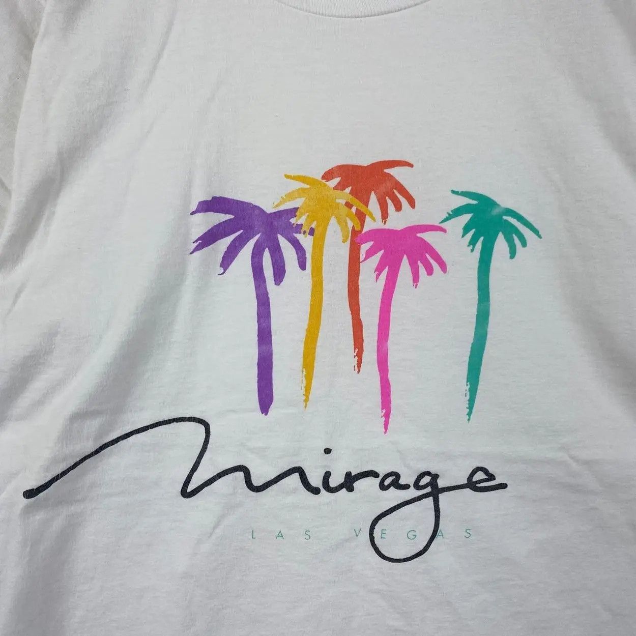 Vintage Vintage 90’ MIRAGE LAS VEGAS Tee Shirt Size US M / EU 48-50 / 2 - 3 Thumbnail