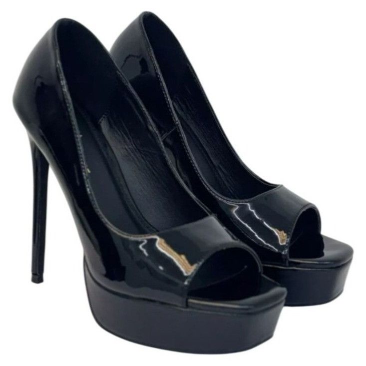 Other OLIVIA FERGUSON / Cassandra / Black Patent / Leather / Open- Size US 8.5 / IT 38.5 - 3 Thumbnail