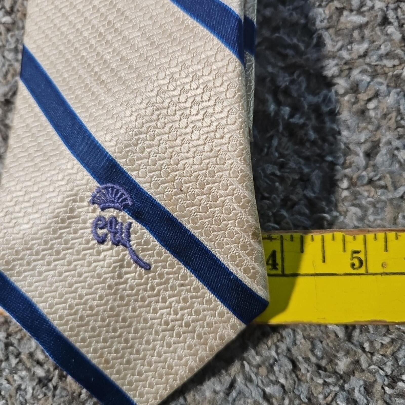 Other Countess Wara Embroidered Monogram Necktie Size ONE SIZE - 3 Thumbnail