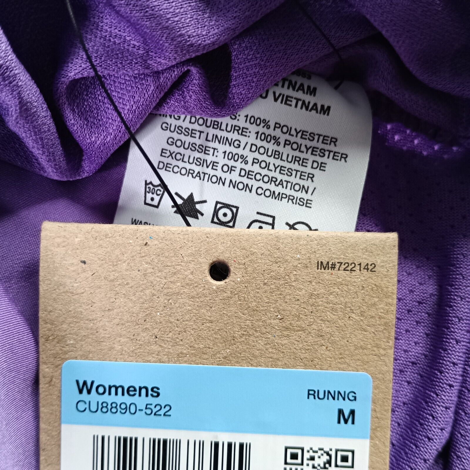 Nike Nike Tempo Brief-Lined Running Shorts Womens M Medium Purple Size 30" / US 8 / IT 44 - 4 Thumbnail