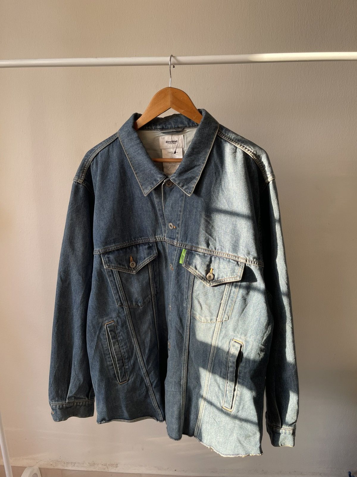 Doublet 2019 Doublet Cashmere Oversize Denim Jacket Size US XL / EU 56 / 4 - 4 Thumbnail