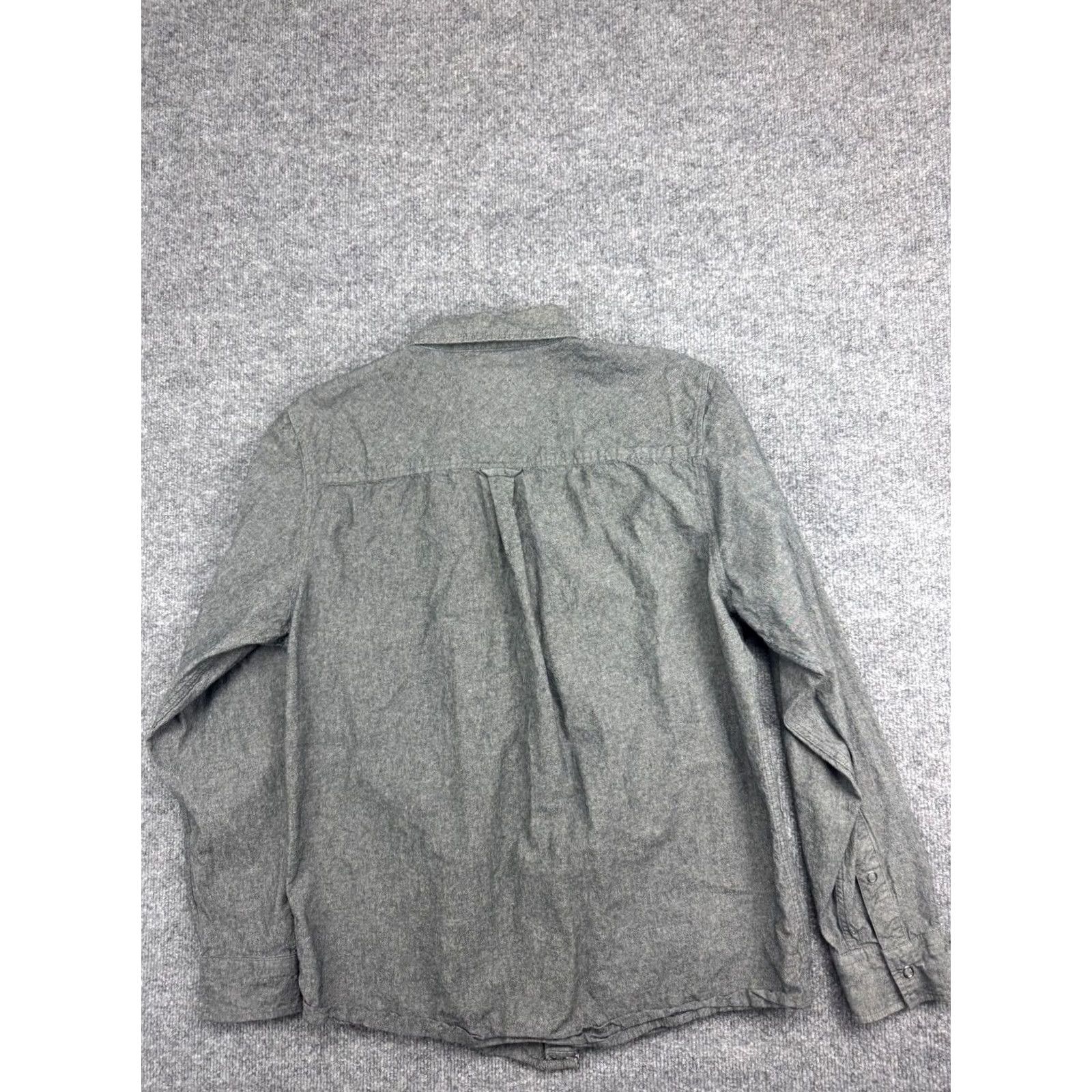 Vintage Dravus Snap Up Shirt Men's Large Gray Long Sleeve 100% Cotton Pockets Size US M / EU 48-50 / 2 - 6 Thumbnail