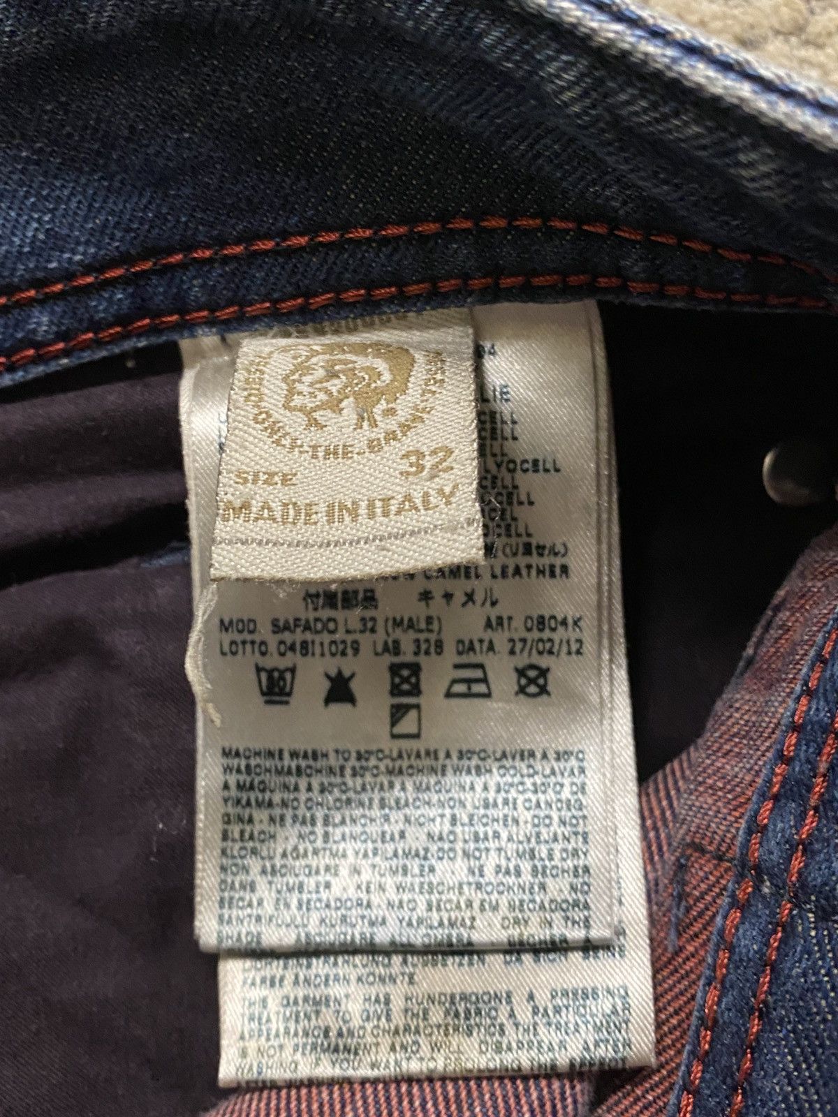 Diesel Diesel - AW12 Safado Denim Wash 0804K Size US 32 / EU 48 - 11 Thumbnail