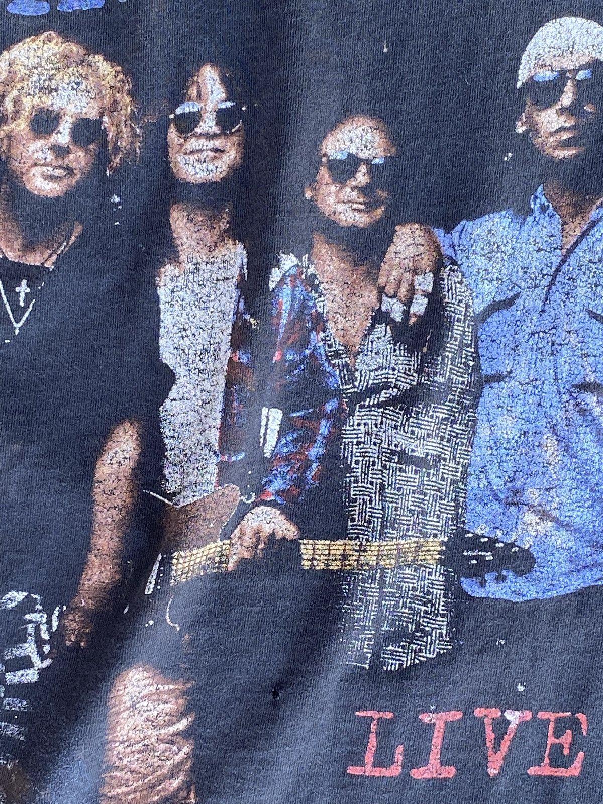 Fruit Of The Loom Van Halen Live Vintage 93 World Tour Hagar Distressed Tee XL Size US XL / EU 56 / 4 - 5 Thumbnail