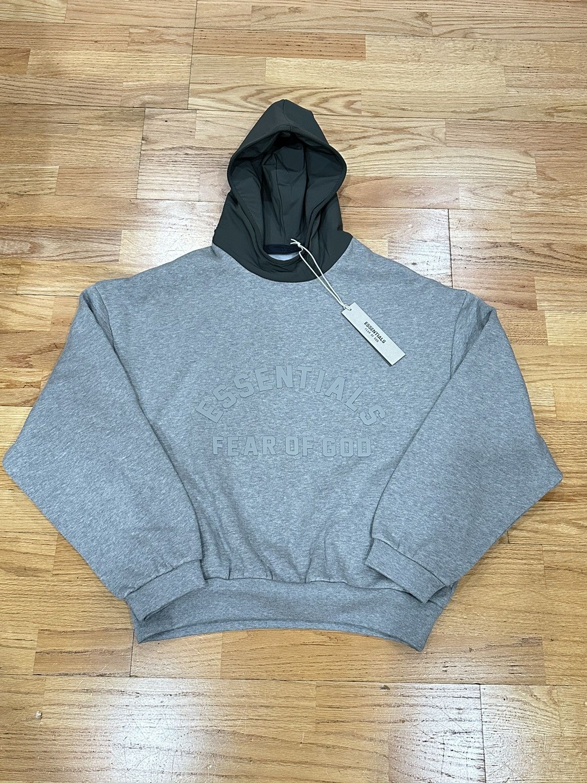 Fear of God Essentials Nylon Fleece Hoodie Heather Oatmeal