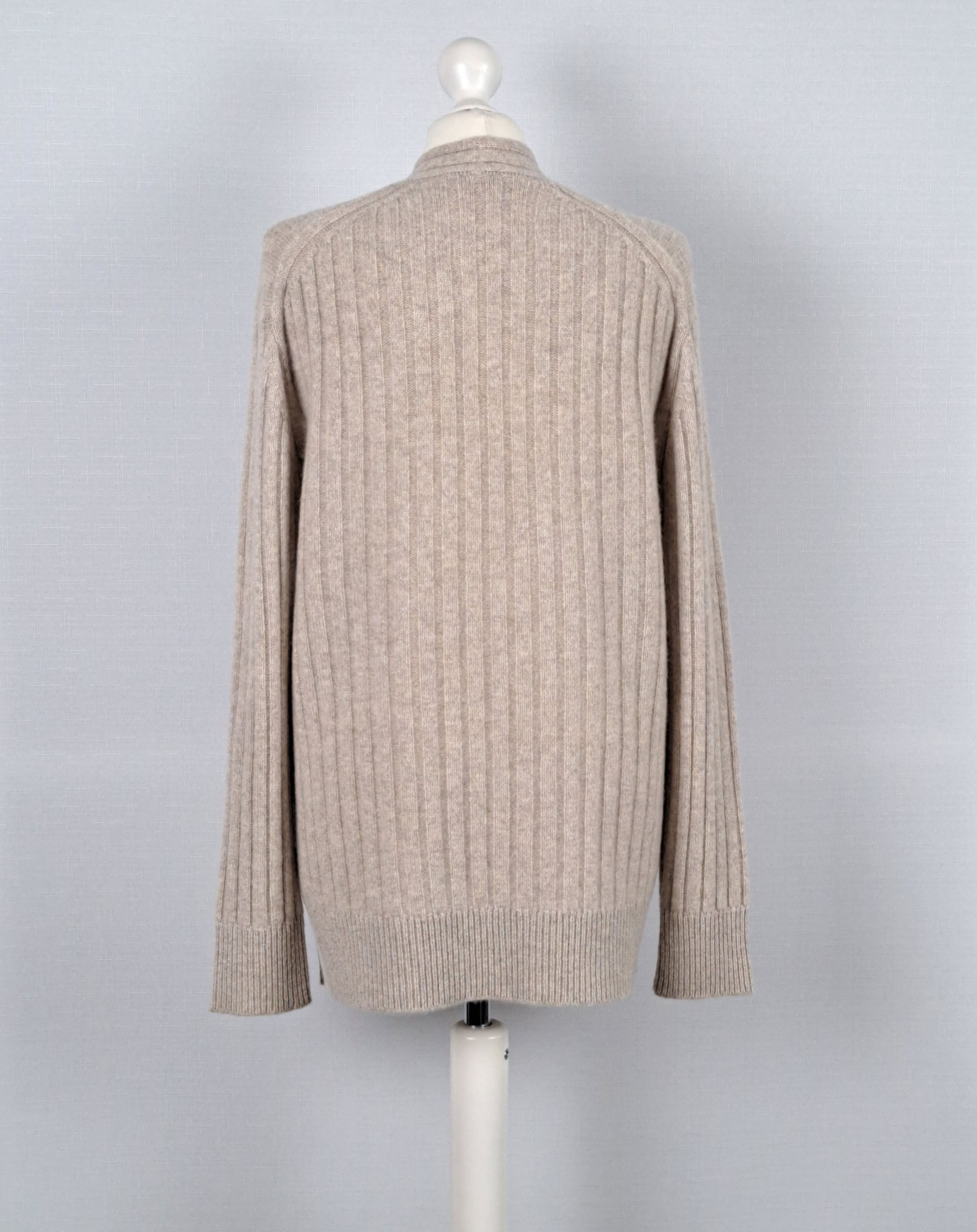 White + Warren WHITE + WARREN cashmere ribbed V-neck sweater. Size L Size L / US 10 / IT 46 - 4 Thumbnail