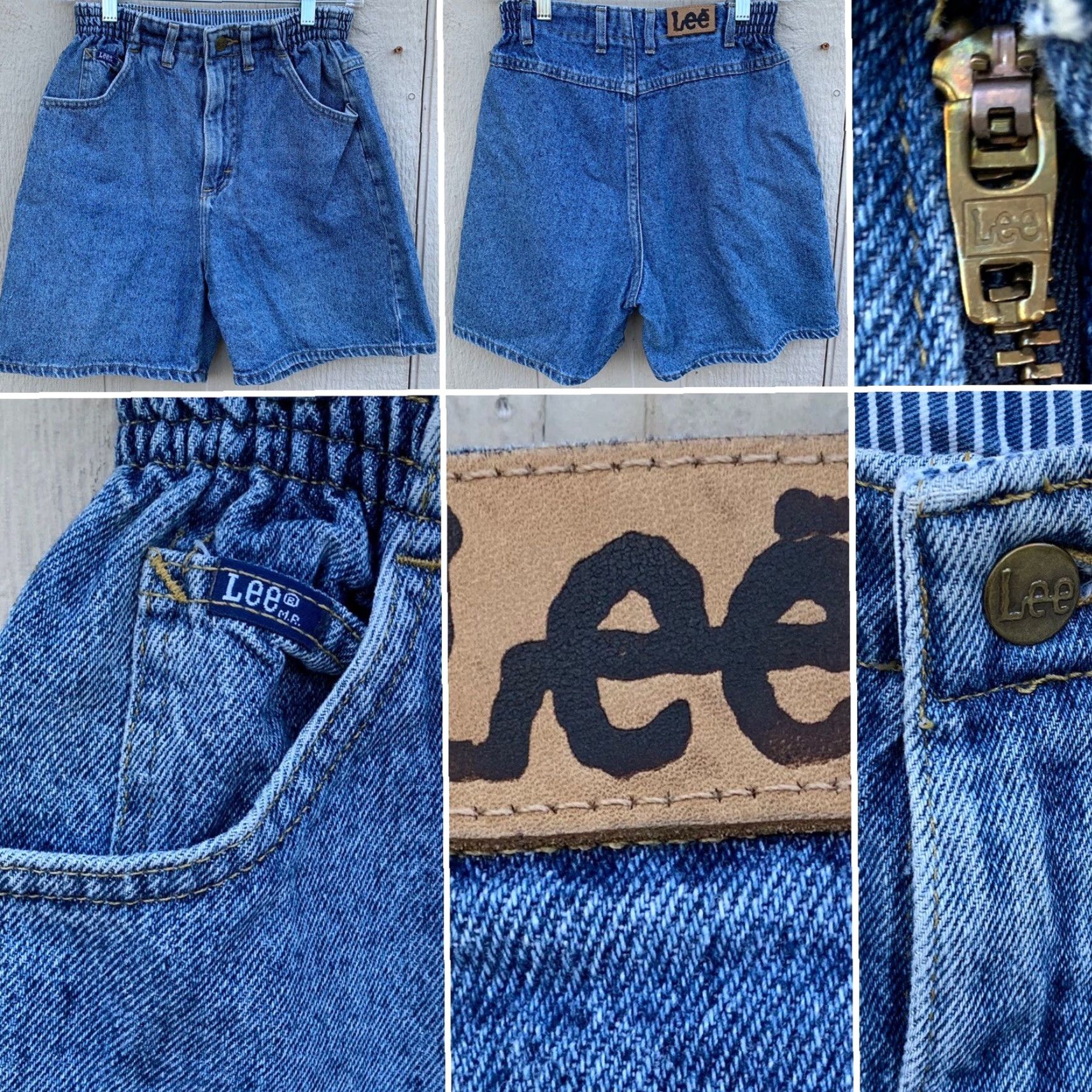 Lee VINTAGE Lee Jeans High Waist Denim Union Made USA 6P 25” To 26” Waist Petites Blue Denim Shorts Shirt? Size M / US 6-8 / IT 42-44 - 3 Thumbnail