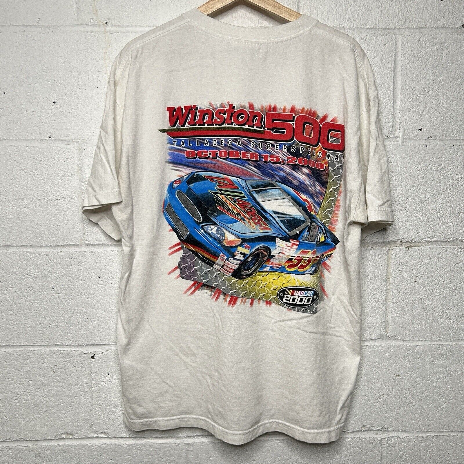 Vintage Vintage Y2K October 2000 Winston 500 Talladega Nascar Tee Size US XL / EU 56 / 4 - 1 Thumbnail