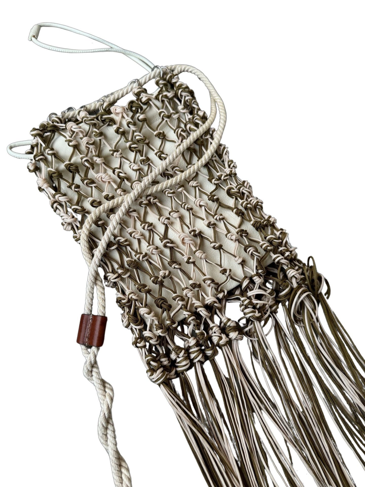 Jil Sander SS21 Fringe Net Bag w/ Removable Leather Pouch Size ONE SIZE - 4 Thumbnail