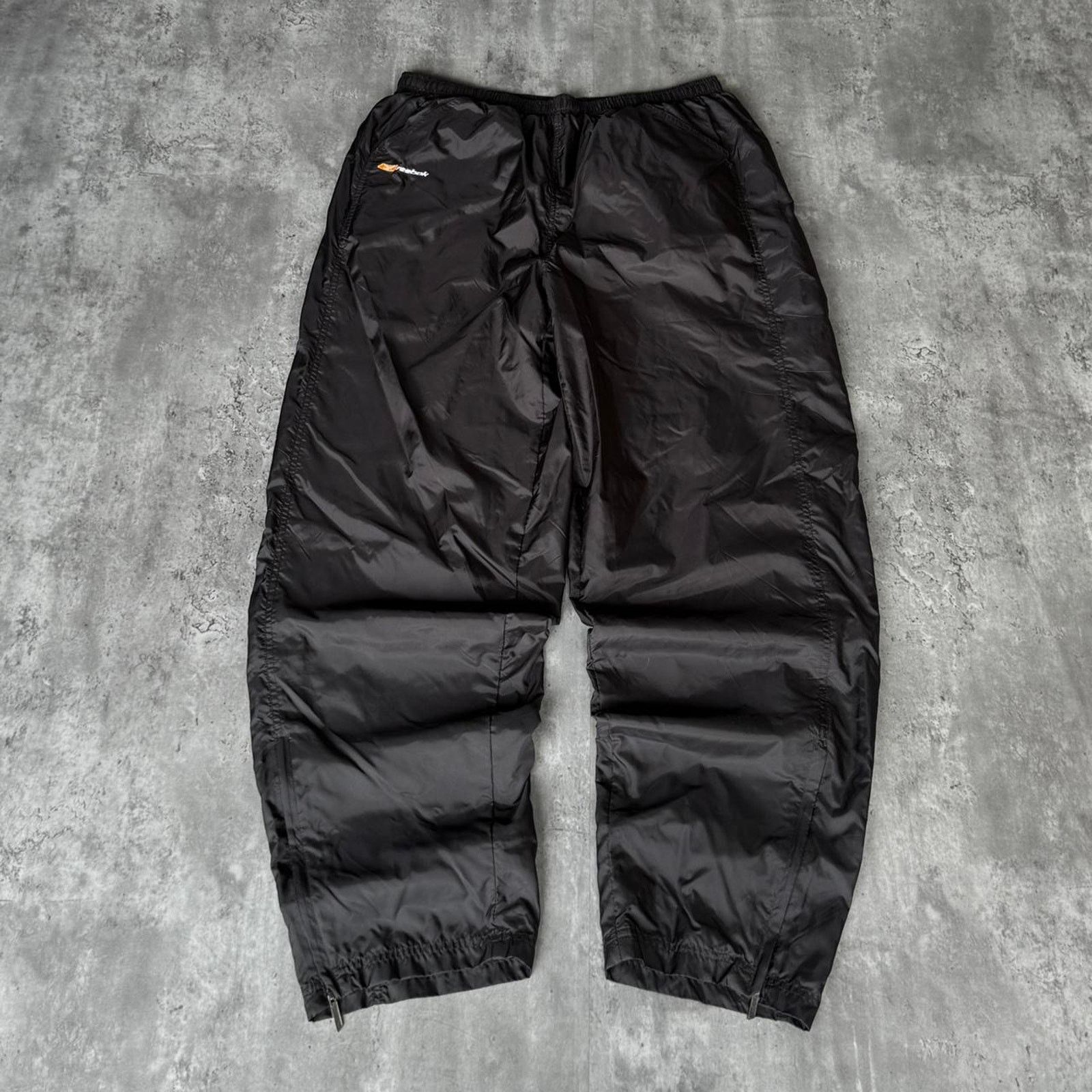Japanese Brand × Reebok × Vintage Vintage Y2K Baggy Reebok Skater Grunge Cyber Tech Sweatpants Size US 36 / EU 52 - 1 Thumbnail