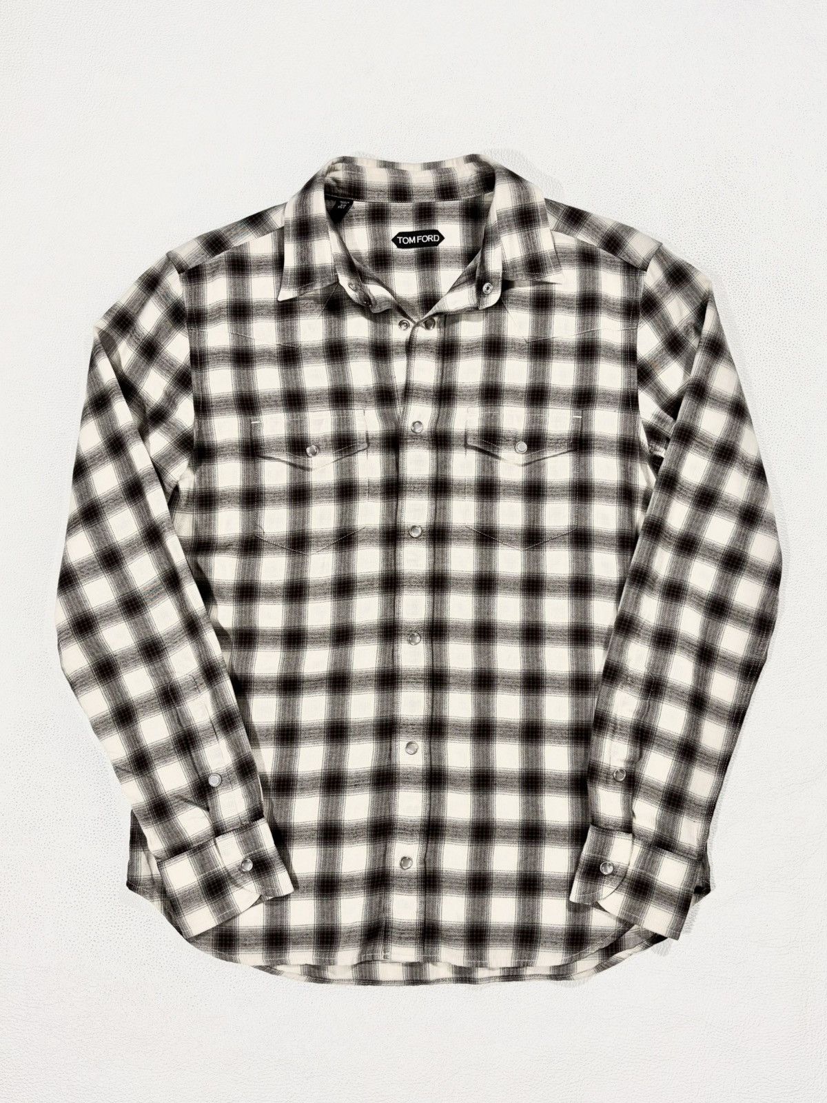 Tom Ford Tom ford Fakemink Shirt Size US L / EU 52-54 / 3 - 2 Thumbnail