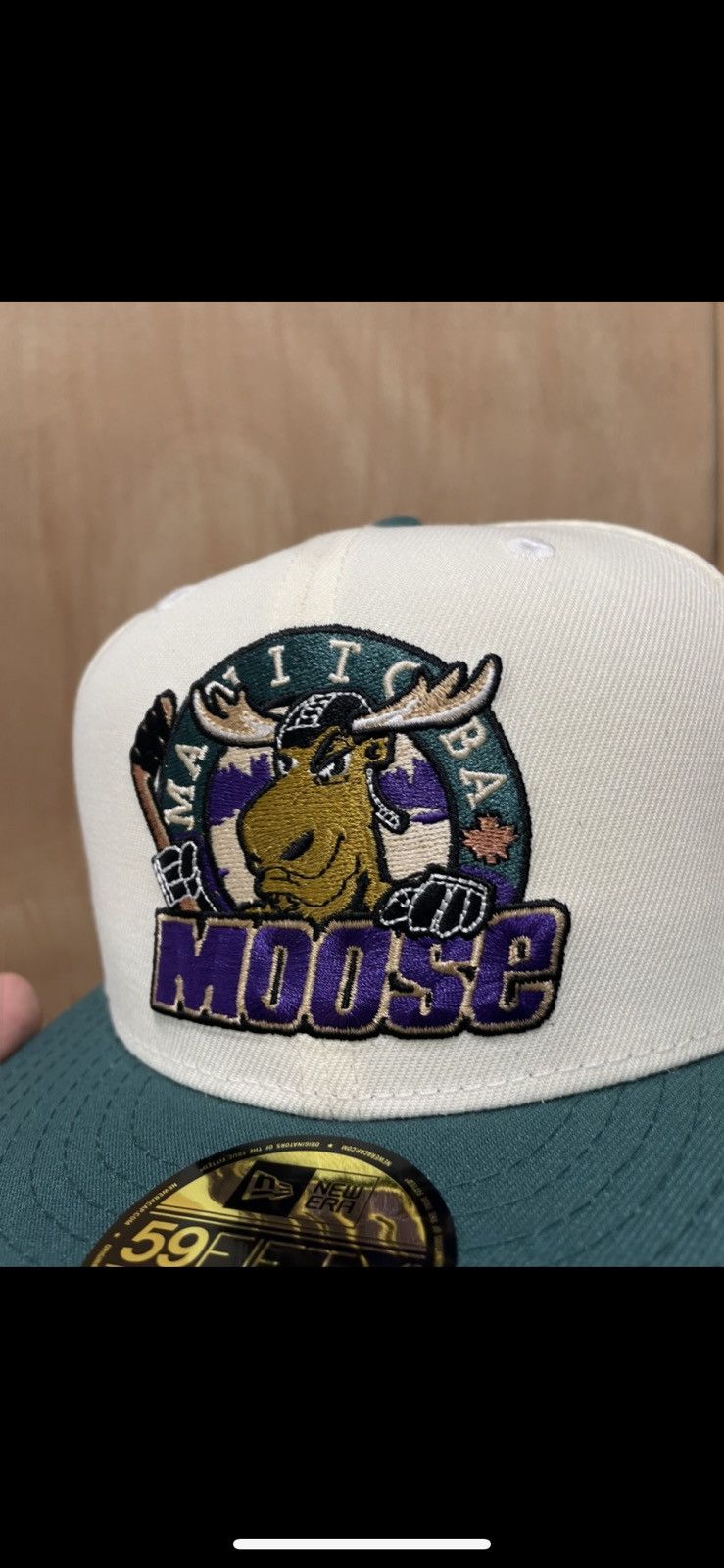 New Era Topperz manitoba moose 10th season patch size 7 1/4 new Size ONE SIZE - 3 Thumbnail