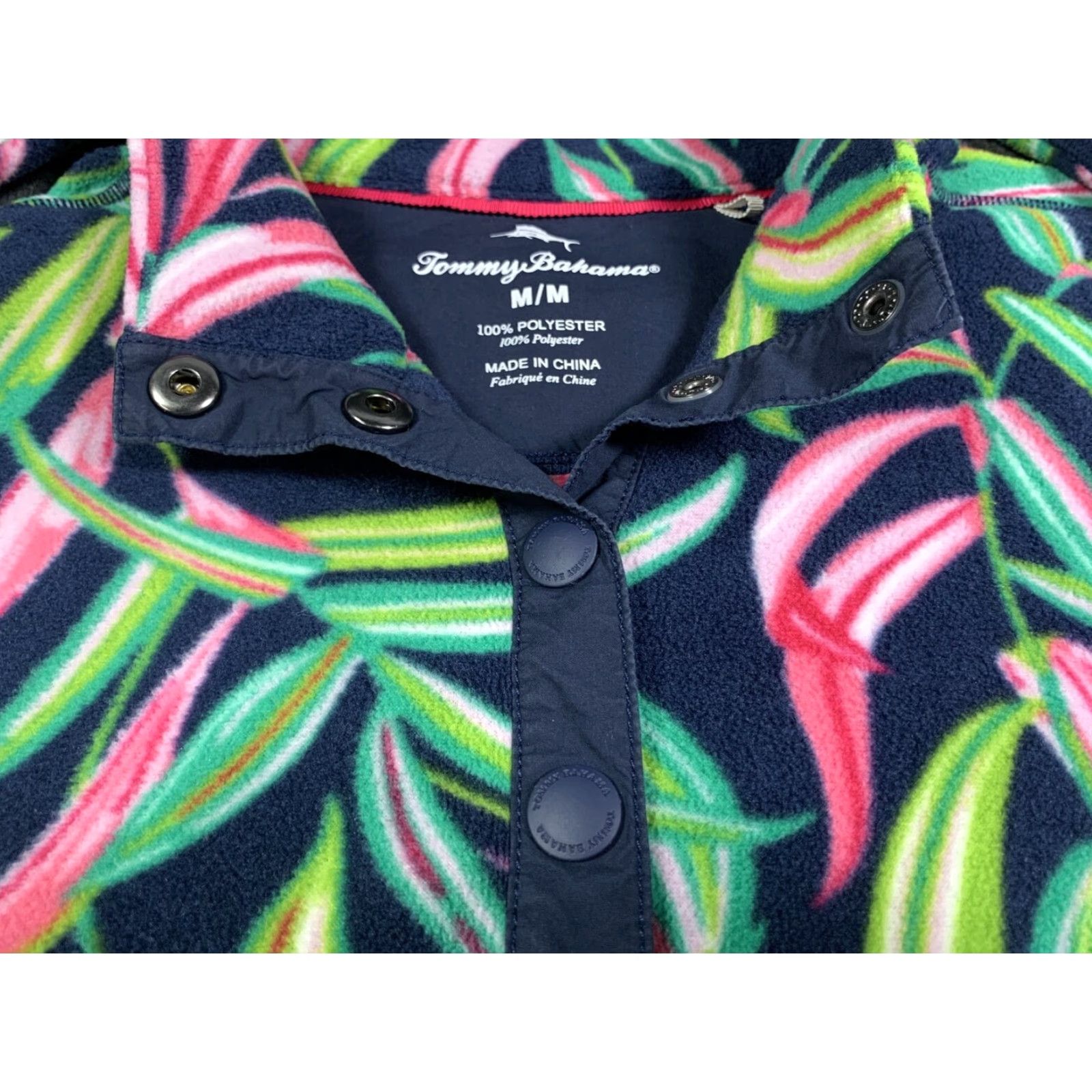 Tommy Bahama Tommy Bahama Floral Fleece Jacket Womens Medium Multicolor Size M / US 6-8 / IT 42-44 - 3 Thumbnail