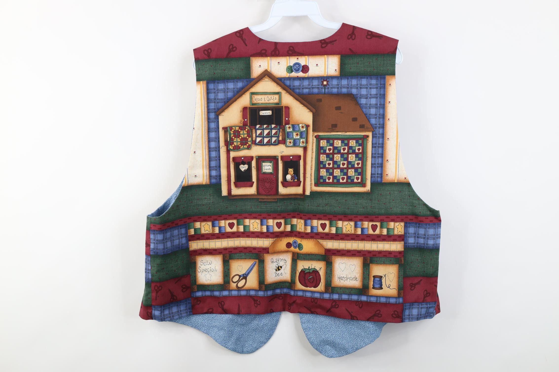 Vintage Vintage 90s Streetwear Reversible Cat Kitten Vest Jacket Size XL / US 12-14 / IT 48-50 - 10 Thumbnail