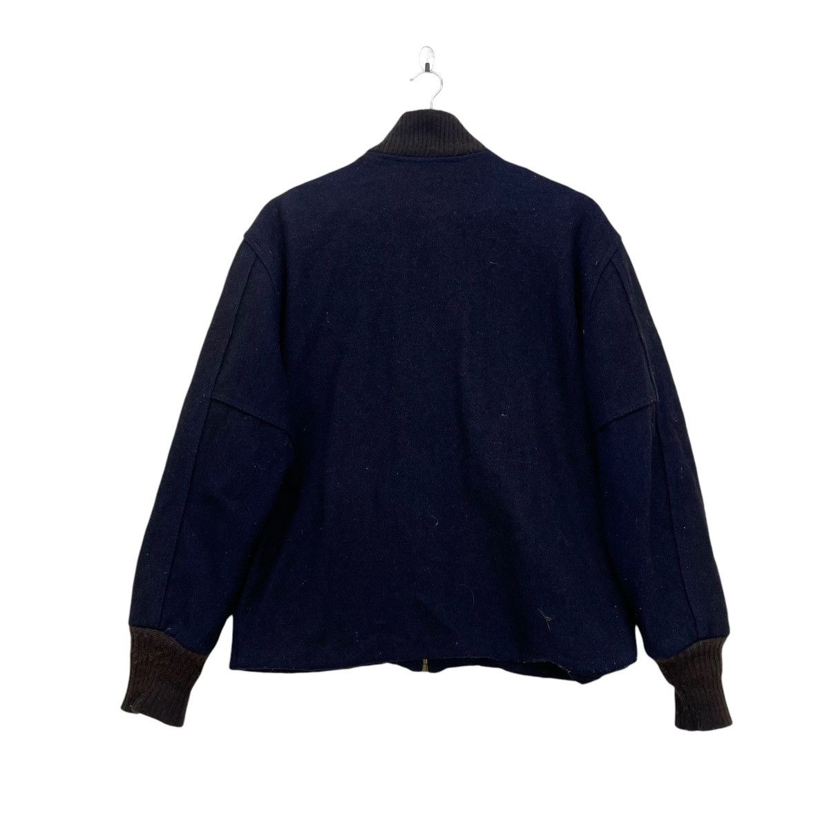 Vintage 💥Vintage 80s Ship Outfit Bomber Wool Jacket Talon Zipper Size US M / EU 48-50 / 2 - 2 Thumbnail