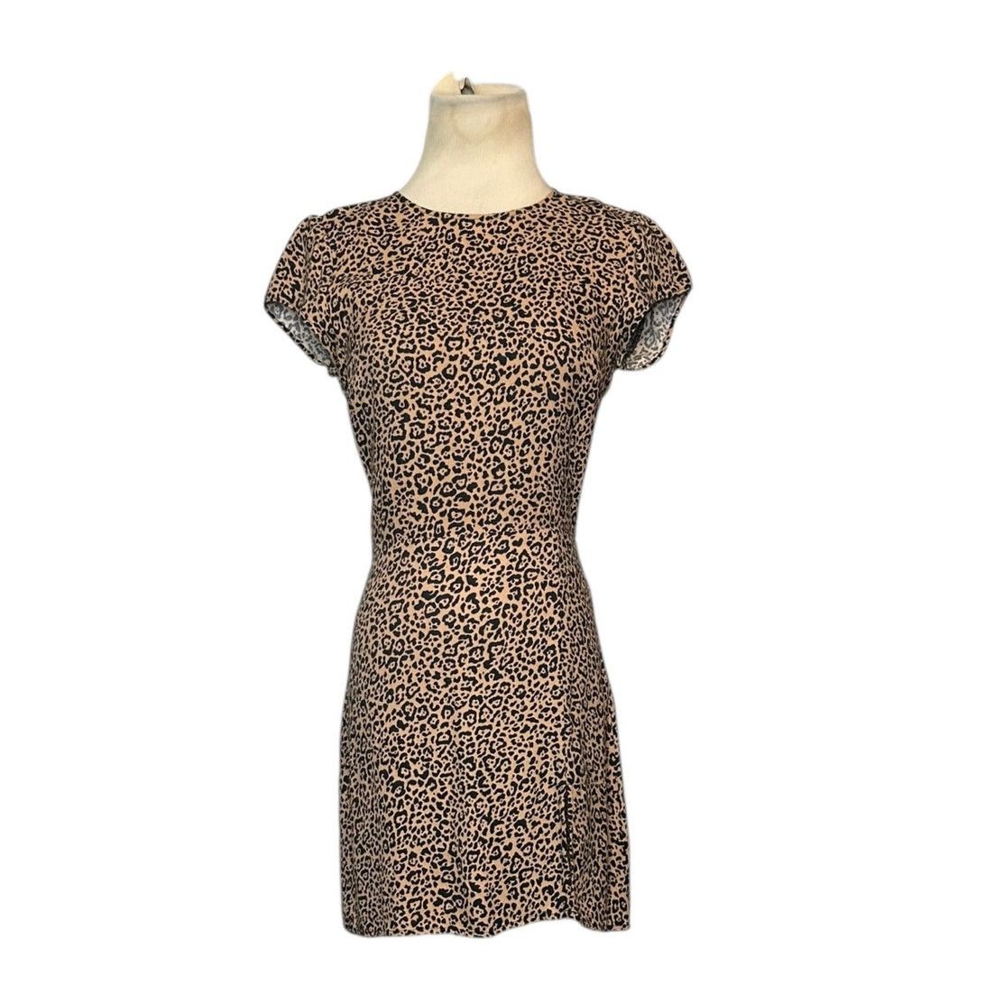 Reformation Reformation Lena Leopard Print Mini Dress size 2 Size XS / US 0-2 / IT 36-38 - 14 Thumbnail