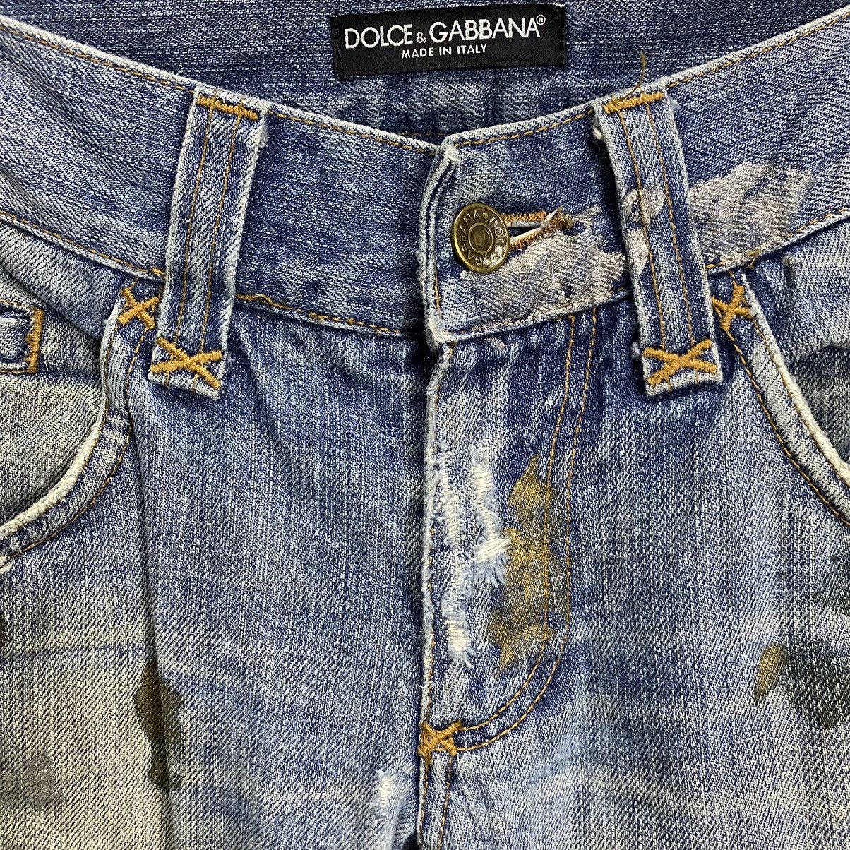 Dolce & Gabbana Dolce & Gabbana paint distressed denim Size US 31 - 21 Thumbnail