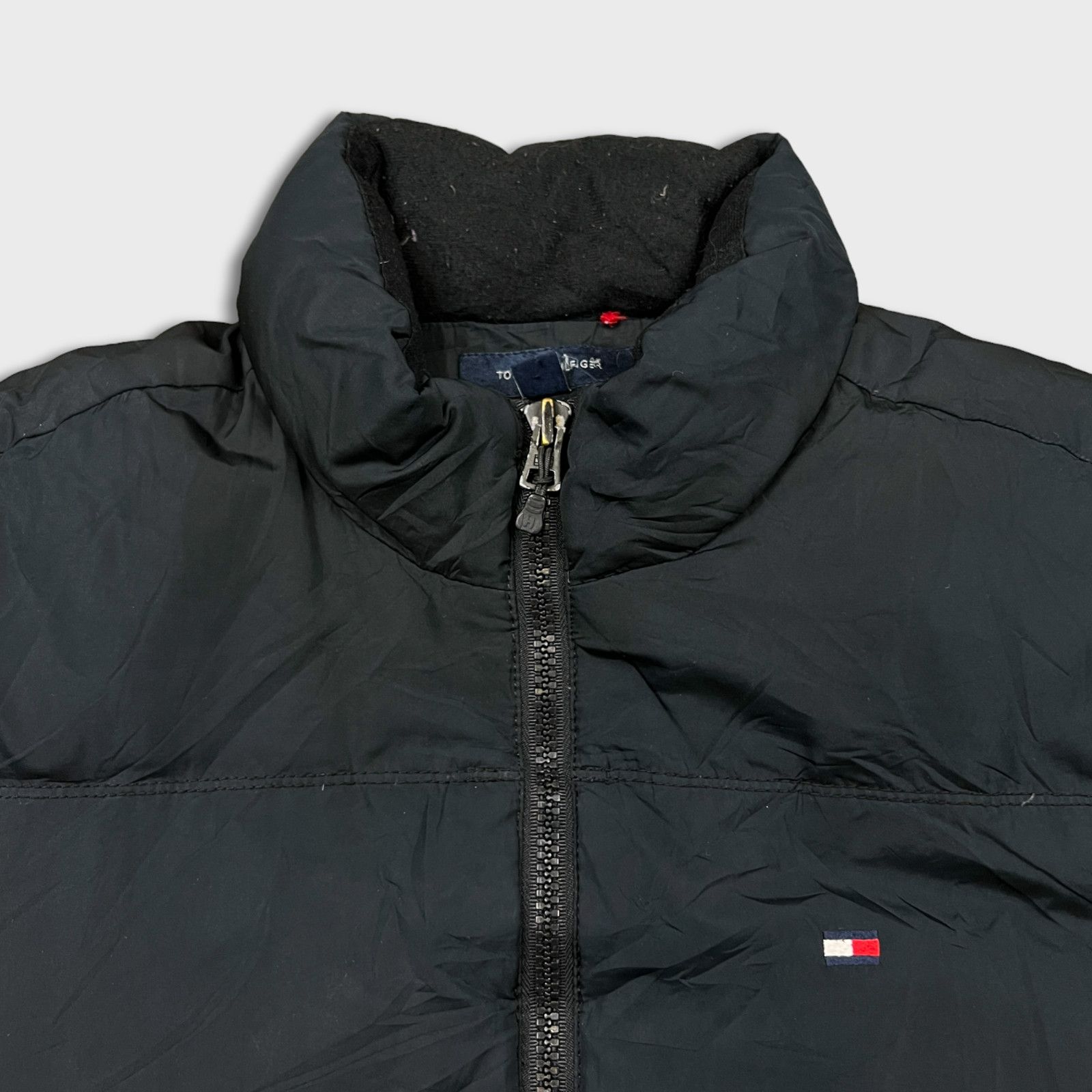 Tommy Hilfiger × Vintage Tommy Hilfiger Jacket Large Flag Full Zip Puffer Down Coat Size US L / EU 52-54 / 3 - 2 Thumbnail