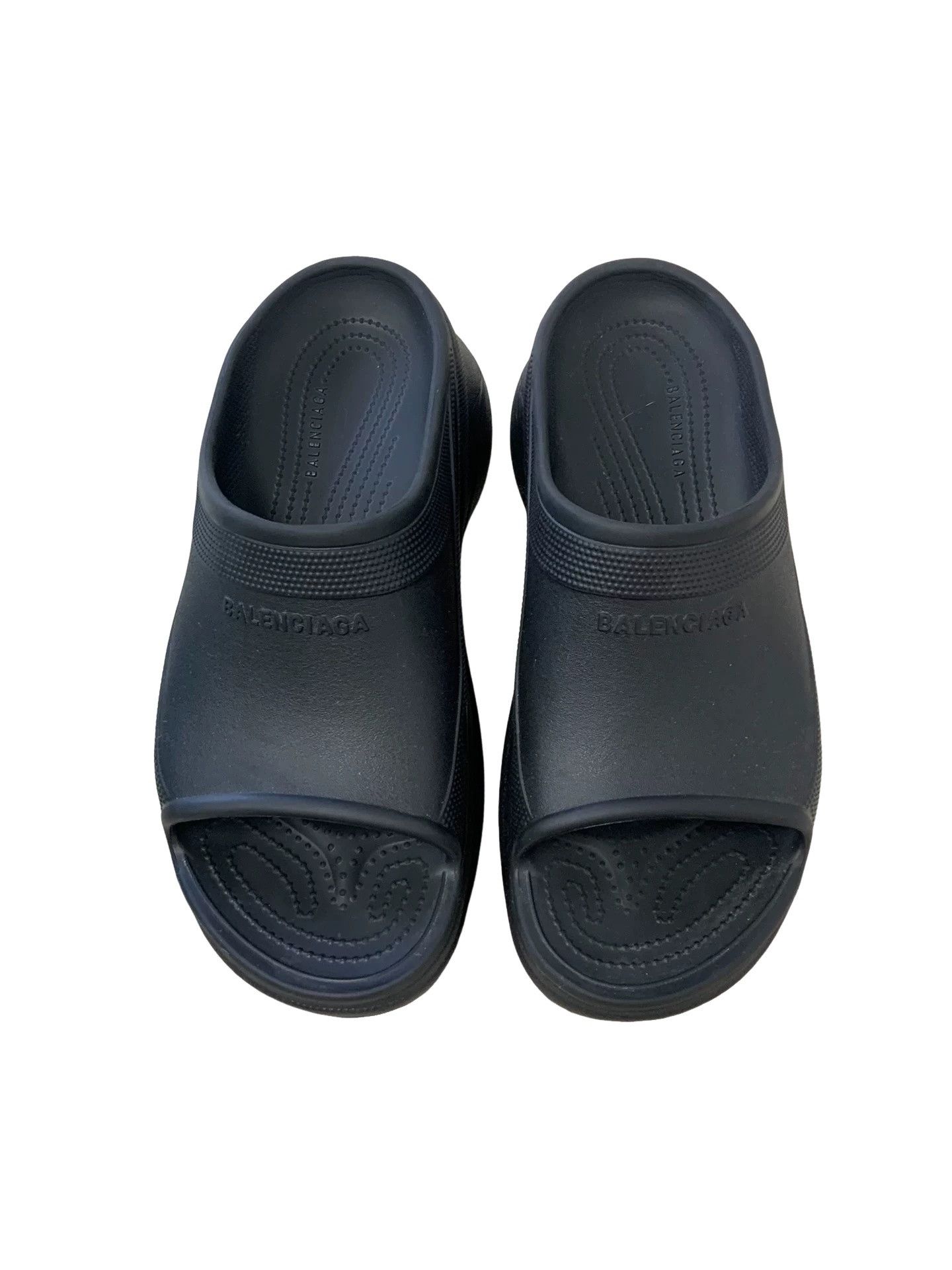 Balenciaga Balenciaga x Crocs Black Platform Sandals 44 Size US 11 / EU 44 - 1 Thumbnail