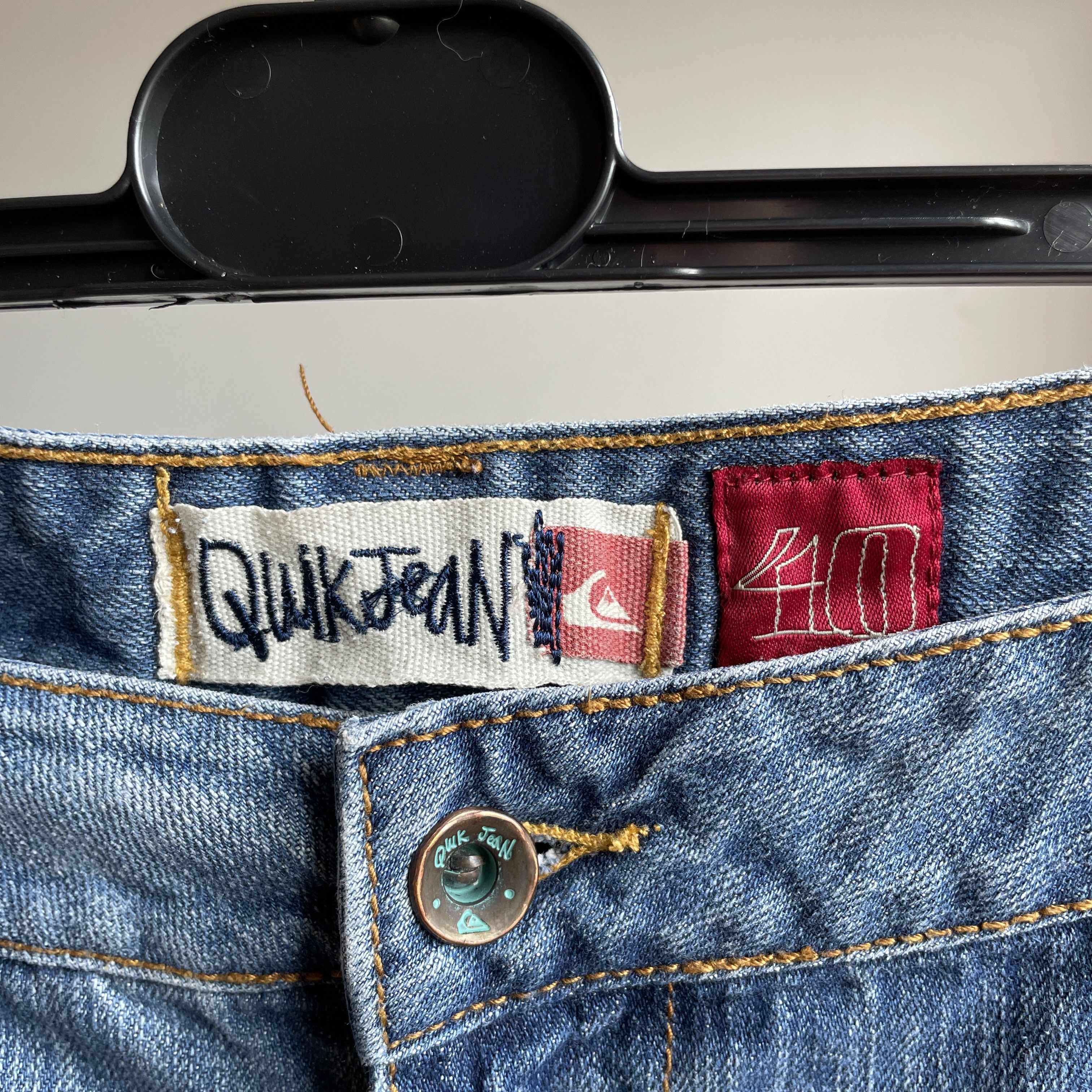 Quiksilver × Vintage Quiksilver Vintage Y2K Wide Leg Baggy Denim Size 40 Size US 40 / EU 56 - 9 Thumbnail