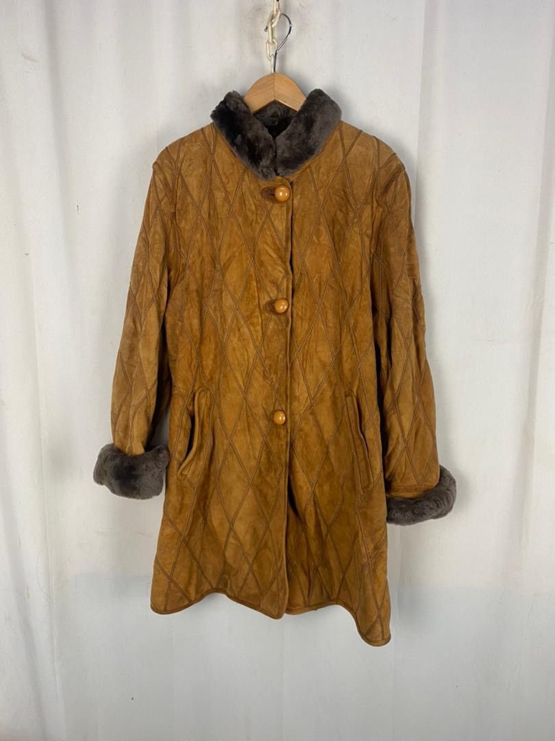 Leather Pincopel shining suede button up trench coat Size L / US 10 / IT 46 - 12 Thumbnail