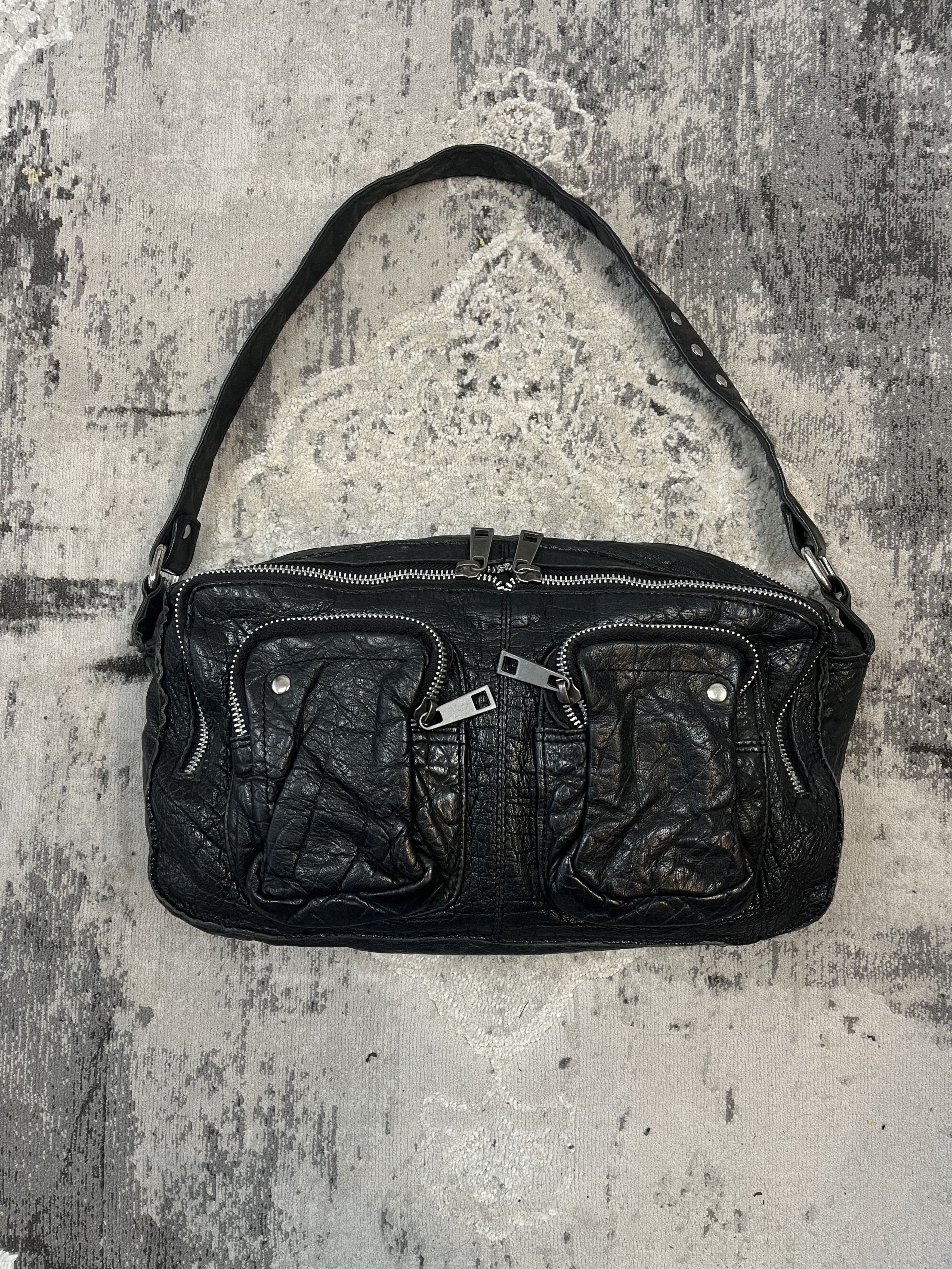 Vintage Vintage Balenciaga style leather bag y2k avantgarde Size ONE SIZE - 2 Thumbnail