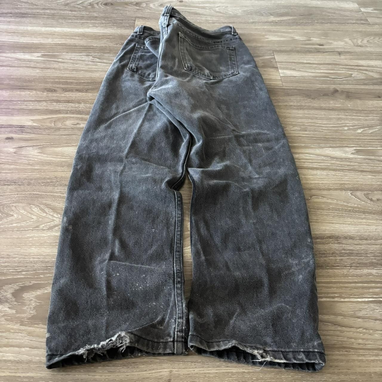 Vintage Crazy Vintage Y2K/2000s Grunge Faded Black Denim Jeans! 34x27 Size US 34 / EU 50 - 3 Thumbnail