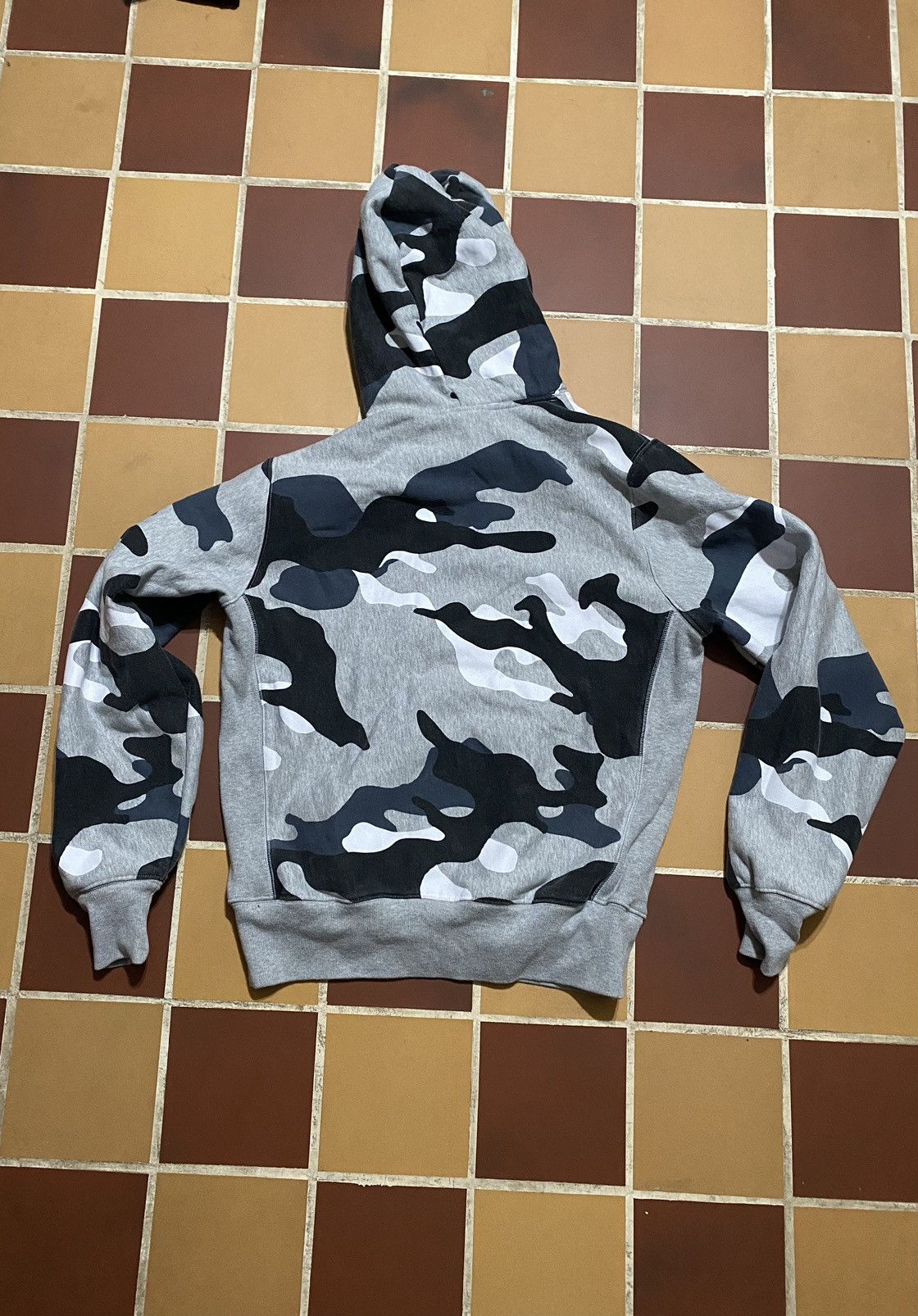 Champion Vintage Champion Grey Camo Hoodie Size US M / EU 48-50 / 2 - 4 Thumbnail