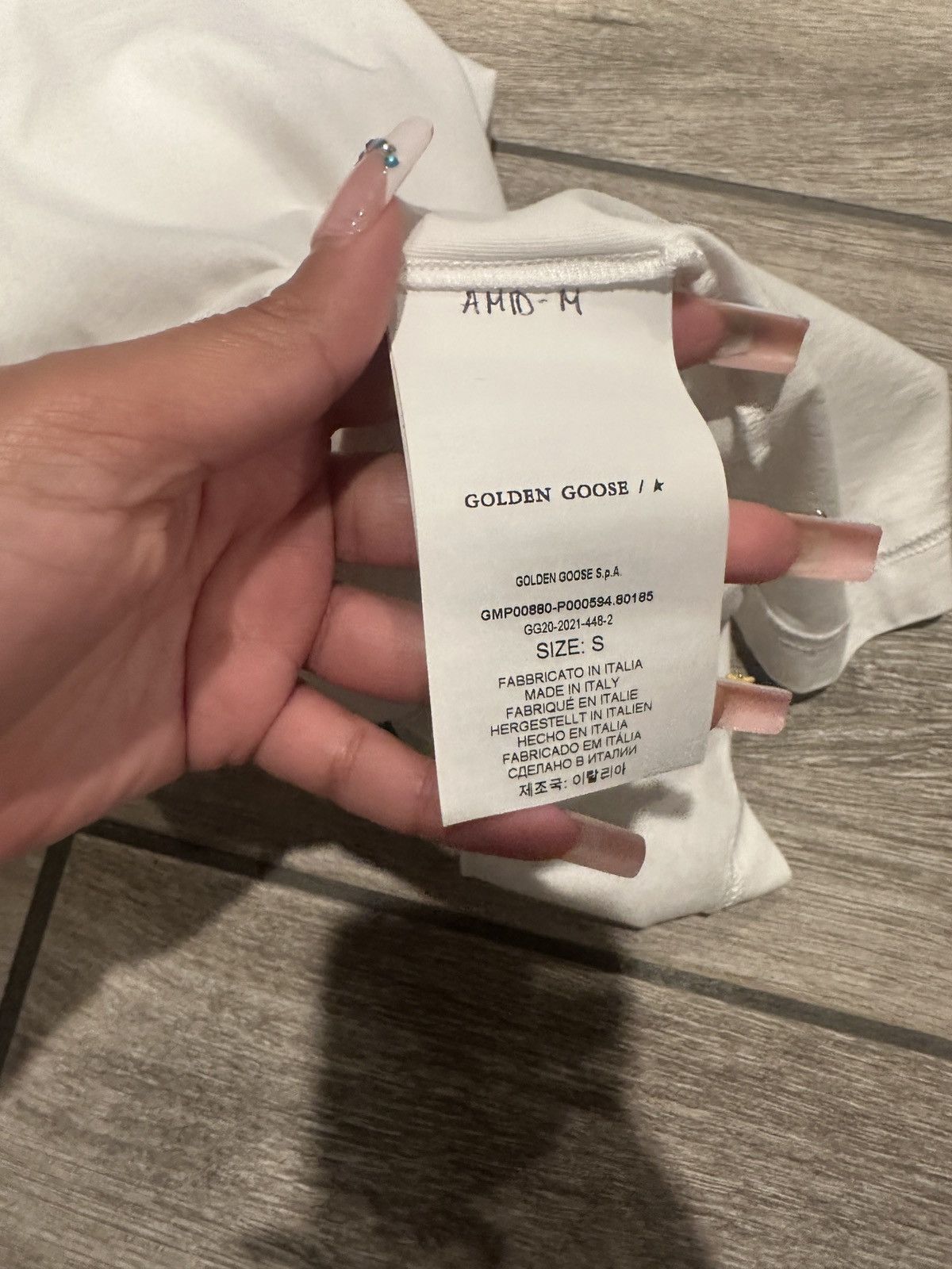 Golden Goose white golden goose tee Size US S / EU 44-46 / 1 - 3 Thumbnail