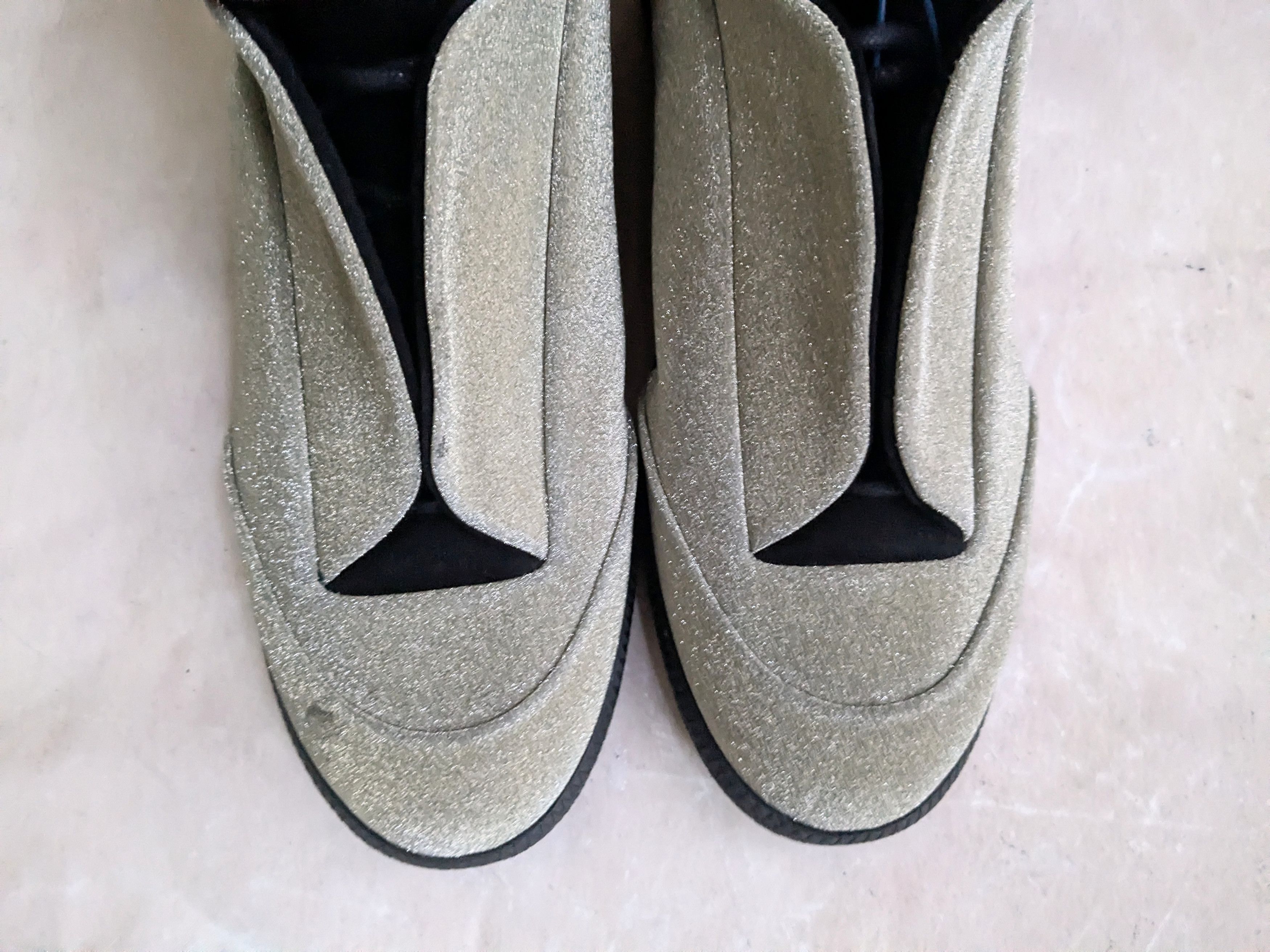 Maison Margiela Margiela Future Glitter Silver Black High Tops 10.5 43.5 Size US 10.5 / EU 43-44 - 3 Thumbnail