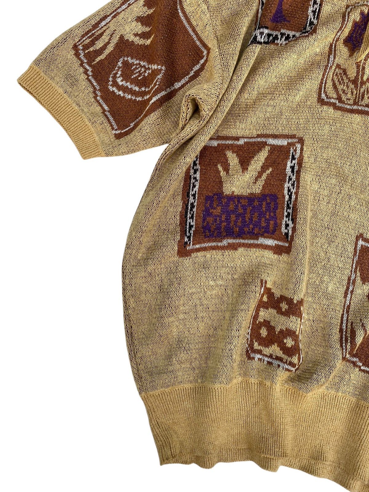 Louis Feraud × Vintage Vtg Louis Feraud Sweater Knit Over Print Size US L / EU 52-54 / 3 - 5 Thumbnail