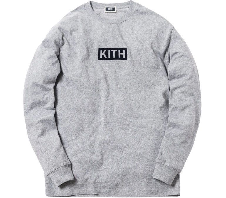 Kith Kith Classic Logo L/S Tee Heather Grey Size US M / EU 48-50 / 2 - 4 Thumbnail