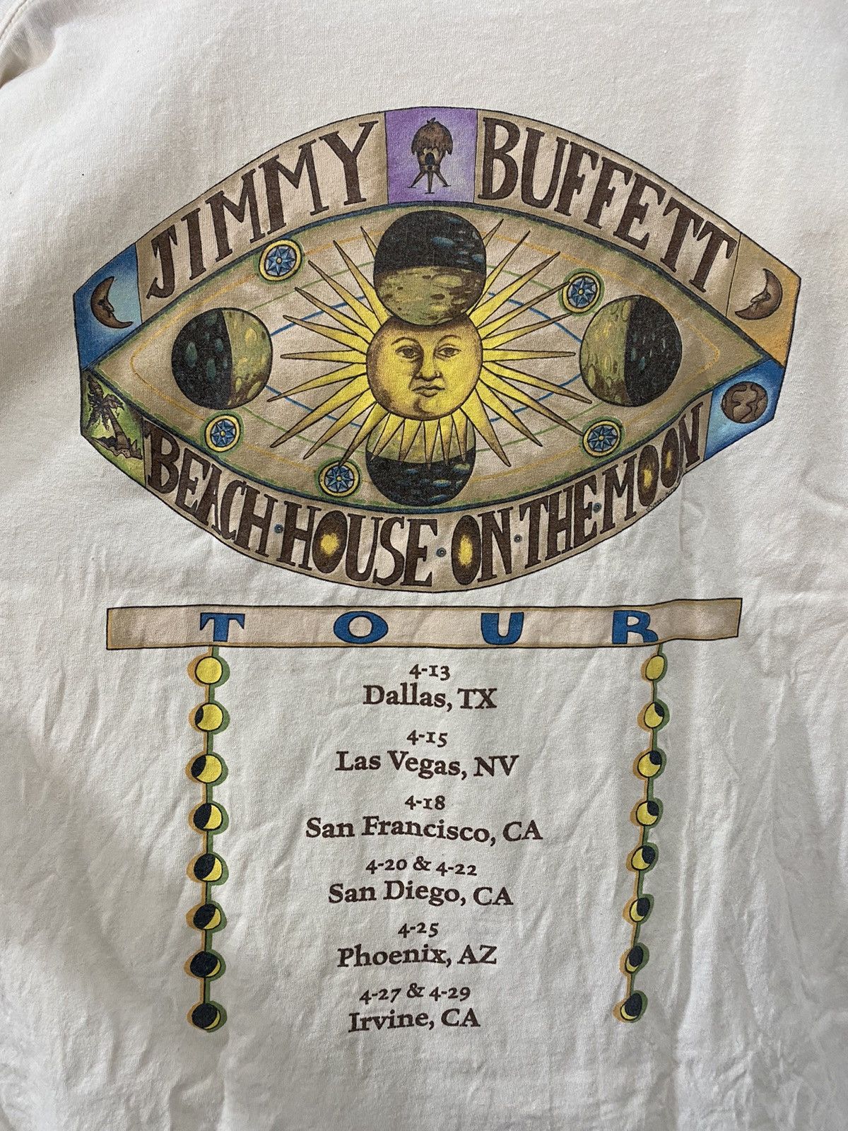Band Tees 💢VINTAGE JIMMY BUFFETT beach house on the moon 1999 shirt Size US XL / EU 56 / 4 - 6 Thumbnail