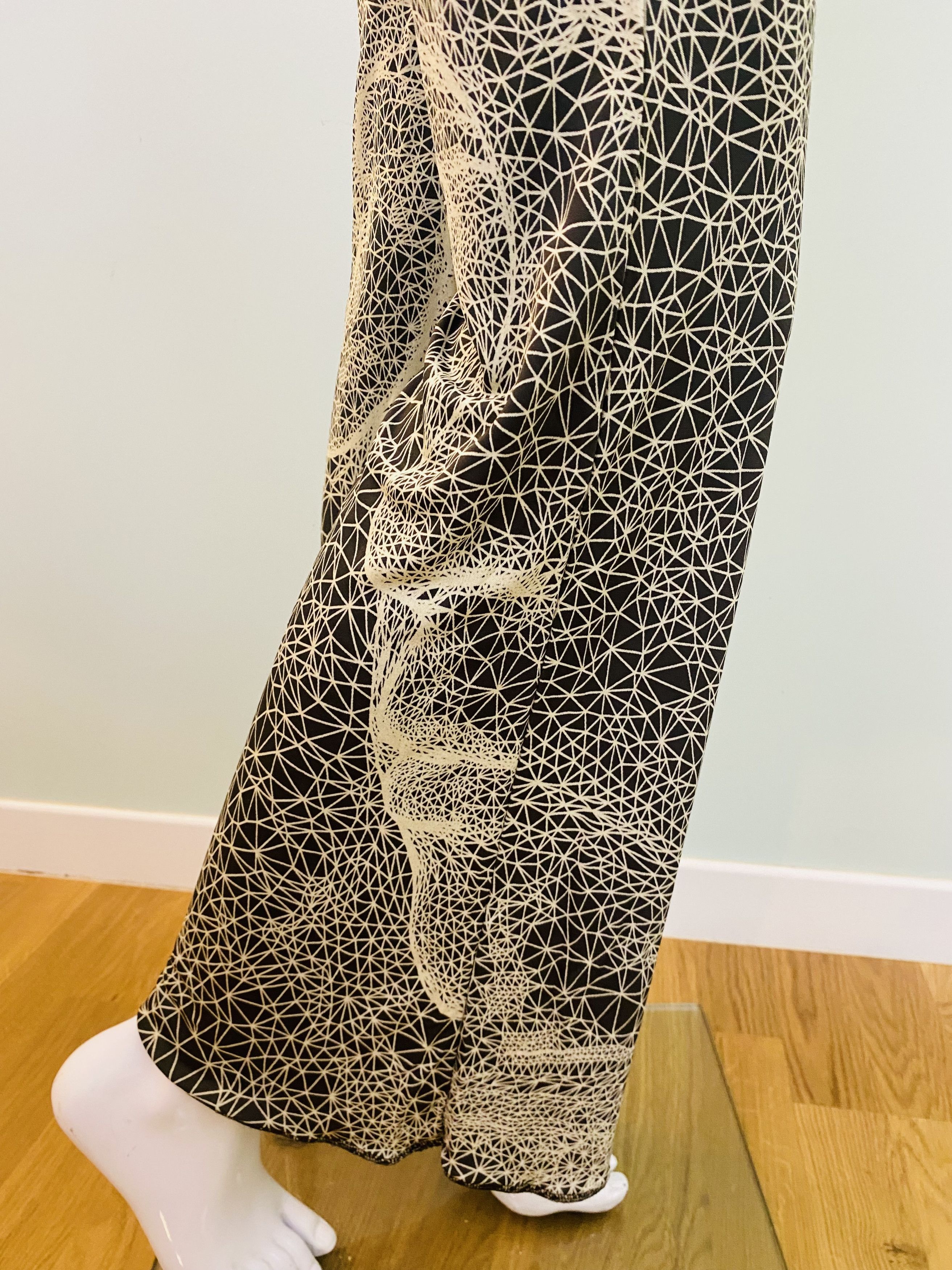 Jean Paul Gaultier Jean Paul Gaultier Geometric Face Optical Illusion Pants Size 25" / US 0 / IT 36 - 3 Thumbnail