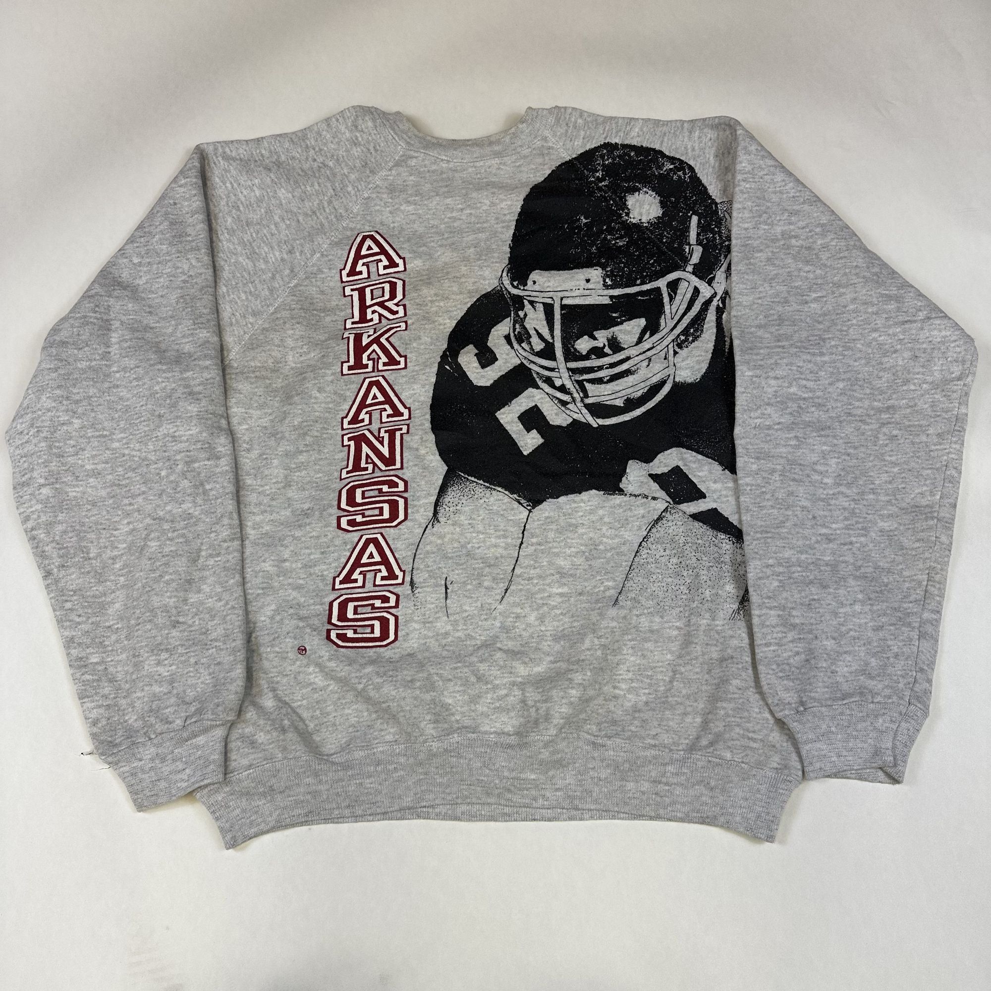 Hanes Vintage Hanes Arkansas Football Sweatshirt XL Gray 50/50 Cot Size US XL / EU 56 / 4 - 1 Thumbnail