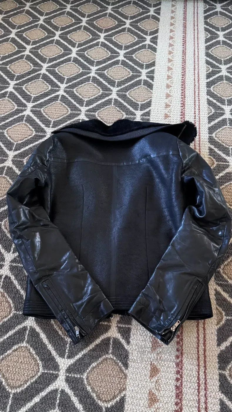 Rick Owens RICK OWENS Black fur and leather jacket size 50 Size US M / EU 48-50 / 2 - 4 Thumbnail