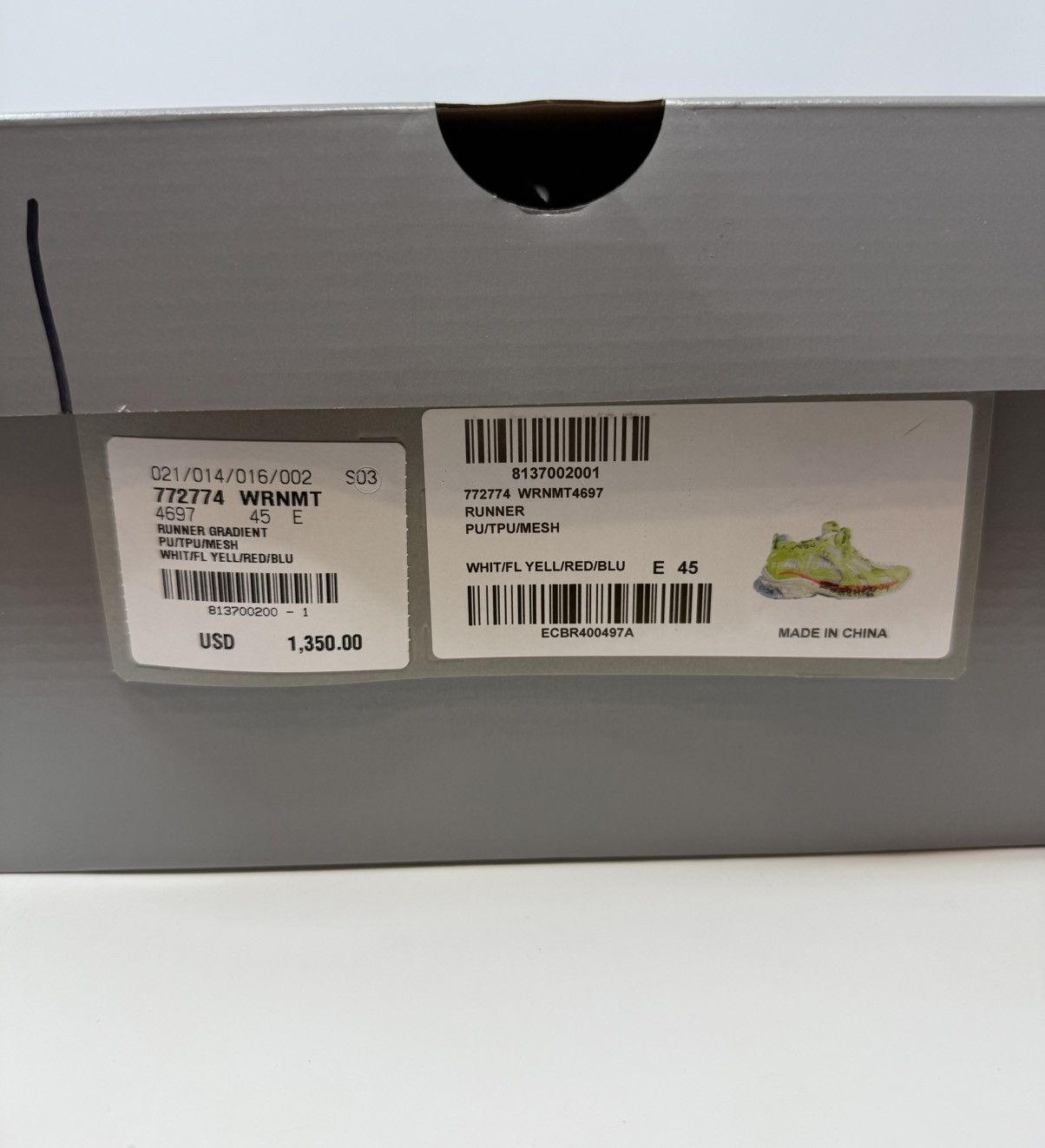 Balenciaga Balenciaga Marathon Runner Sneaker Yellow Unreleased Demna Size US 12 / EU 45 - 10 Thumbnail