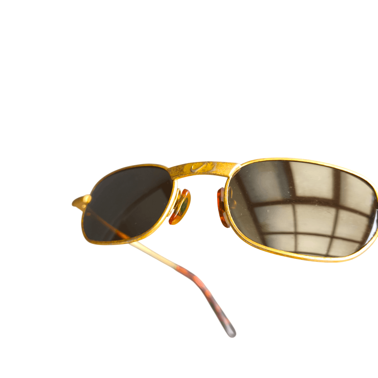 Nike Vintage Nike Gold Sunglasses Size ONE SIZE - 8 Thumbnail
