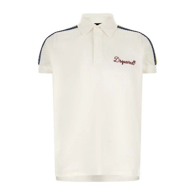 Dsquared2 DSQUARED2 White Be Proud Polo Shirt New & Authentic (Men's s Size US M / EU 48-50 / 2 - 1 Thumbnail