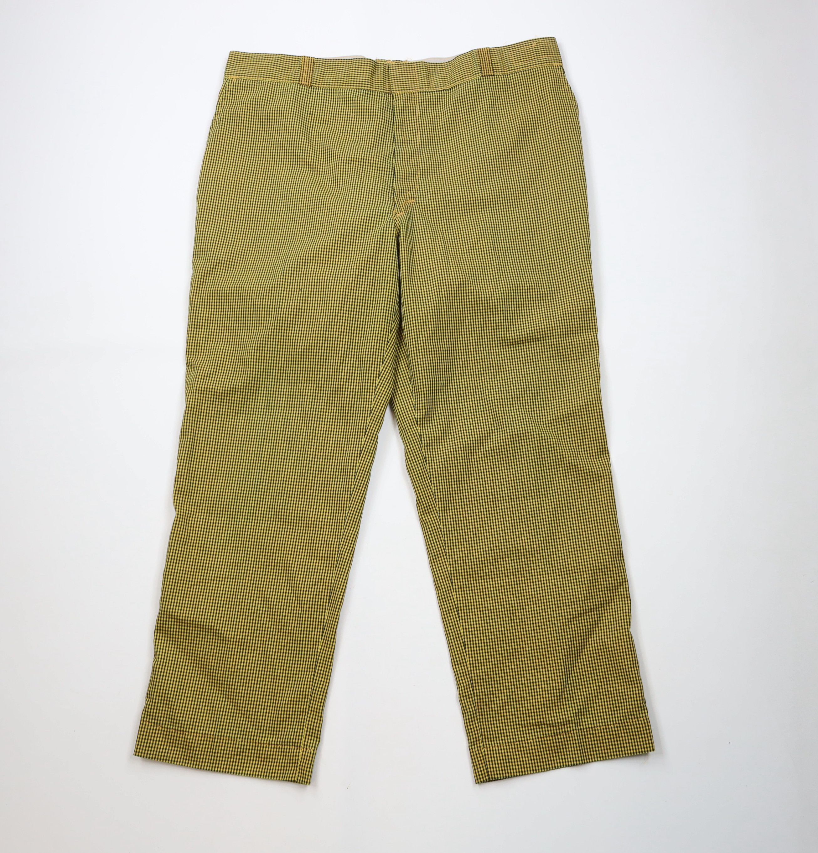 Vintage Vintage 70s Streetwear Plaid Wide Leg Workwear Pants USA Size US 42 / EU 58 - 1 Thumbnail