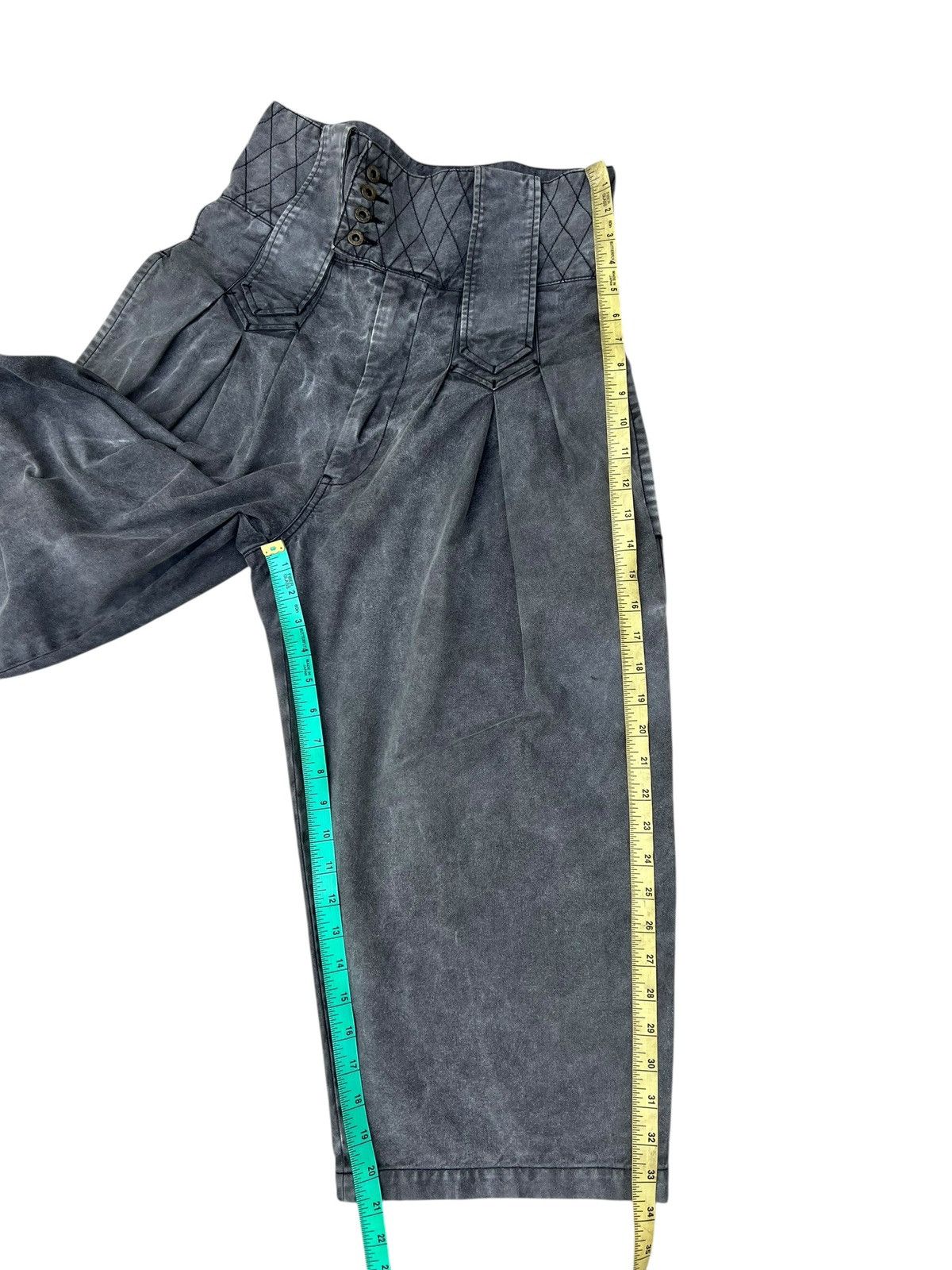 Bernhard Willhelm Archive Bernhard Willhelm High Waist Baggy Wide Cropped Pant Size US 29 - 6 Thumbnail