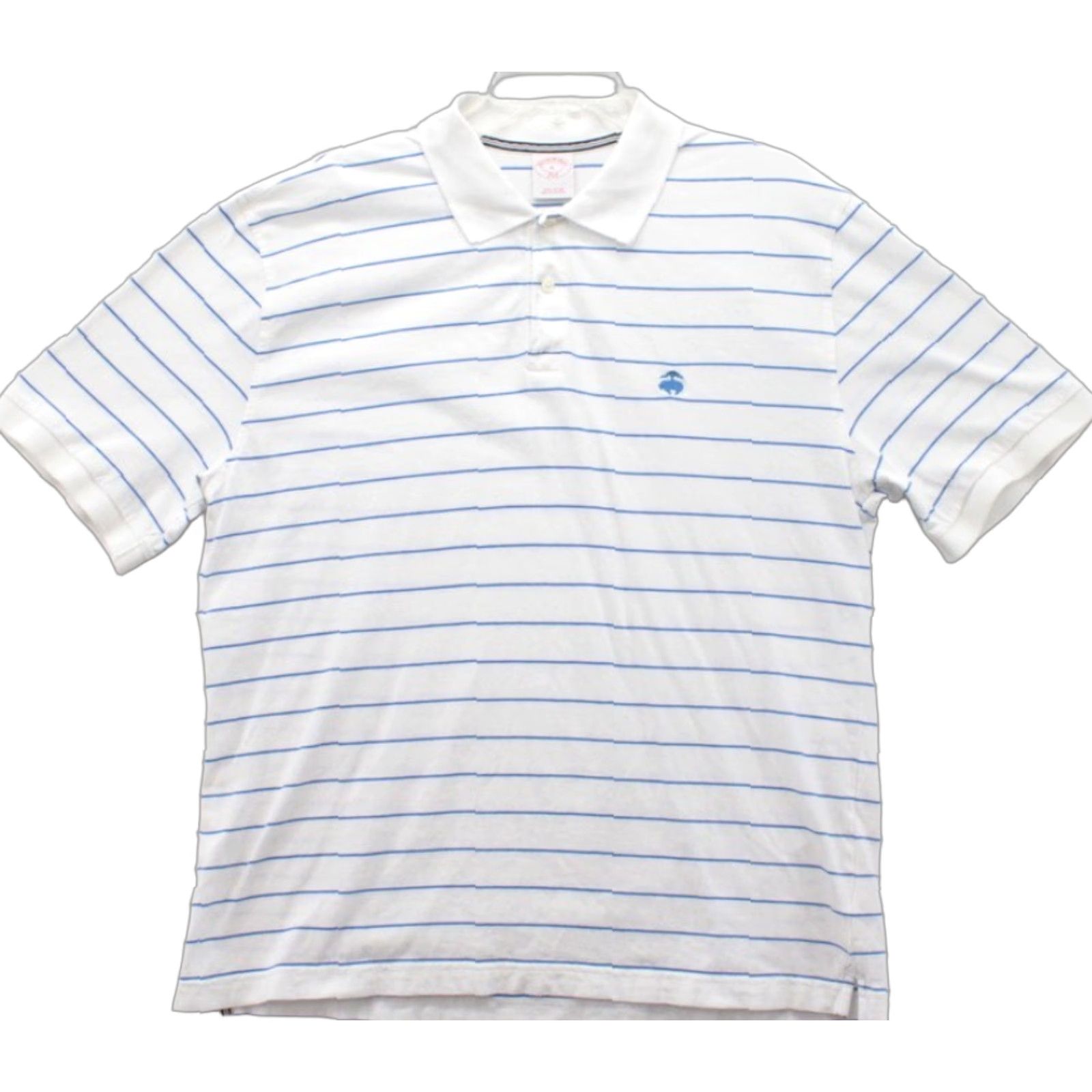 Brooks Brothers VINTAGE Brooks Brothers 346 Polo Shirt Men's XL White with Blue Stripe Embroidered Preppy Size US XL / EU 56 / 4 - 1 Thumbnail