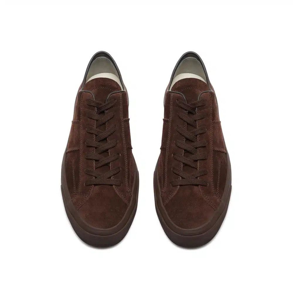 Tom Ford o1loc1c0325 J0974 Cambridge Low-Top Sneakers in Brown Size US 8 / EU 41 - 2 Thumbnail