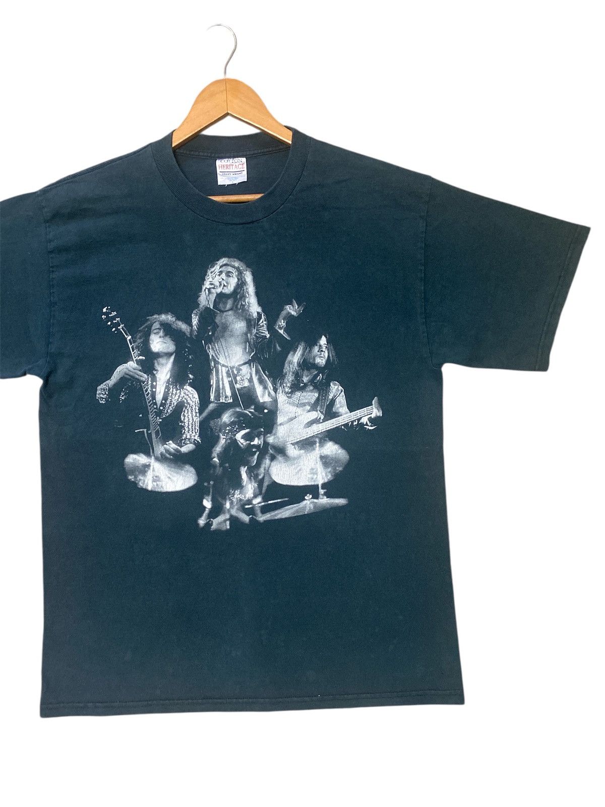 Band Tees × Led Zeppelin × Vintage 💸BINDING OFFER💸VINTAGE LED ZEPPELIN ZOSO SHIRT TEE💥 Size US L / EU 52-54 / 3 - 2 Thumbnail