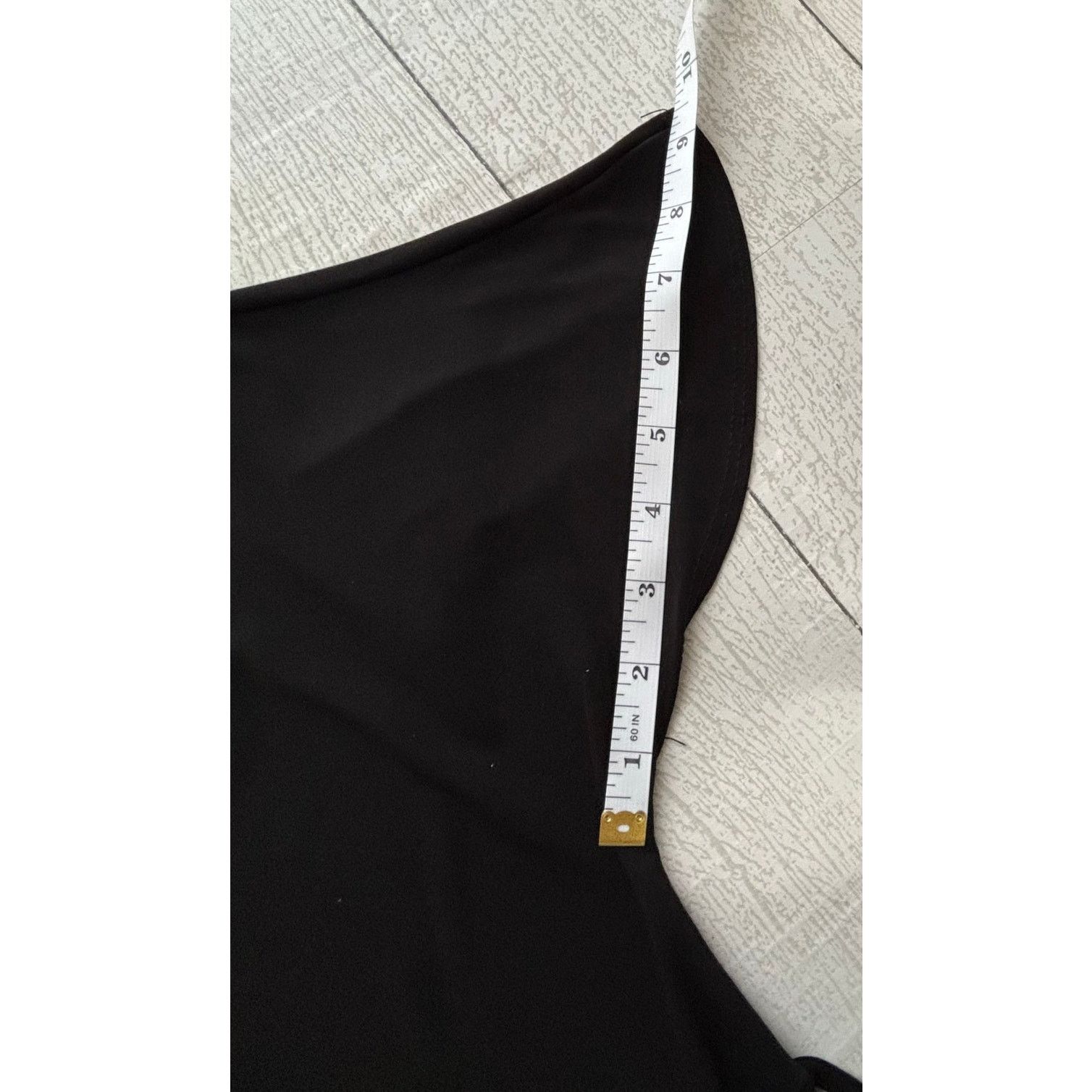 Other Briggs New York Black V-Neck Tie-Back Top Size 1X Size XL / US 12-14 / IT 48-50 - 6 Thumbnail
